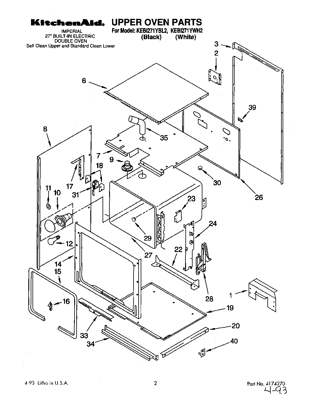 01 - UPPER OVEN, OPTIONAL