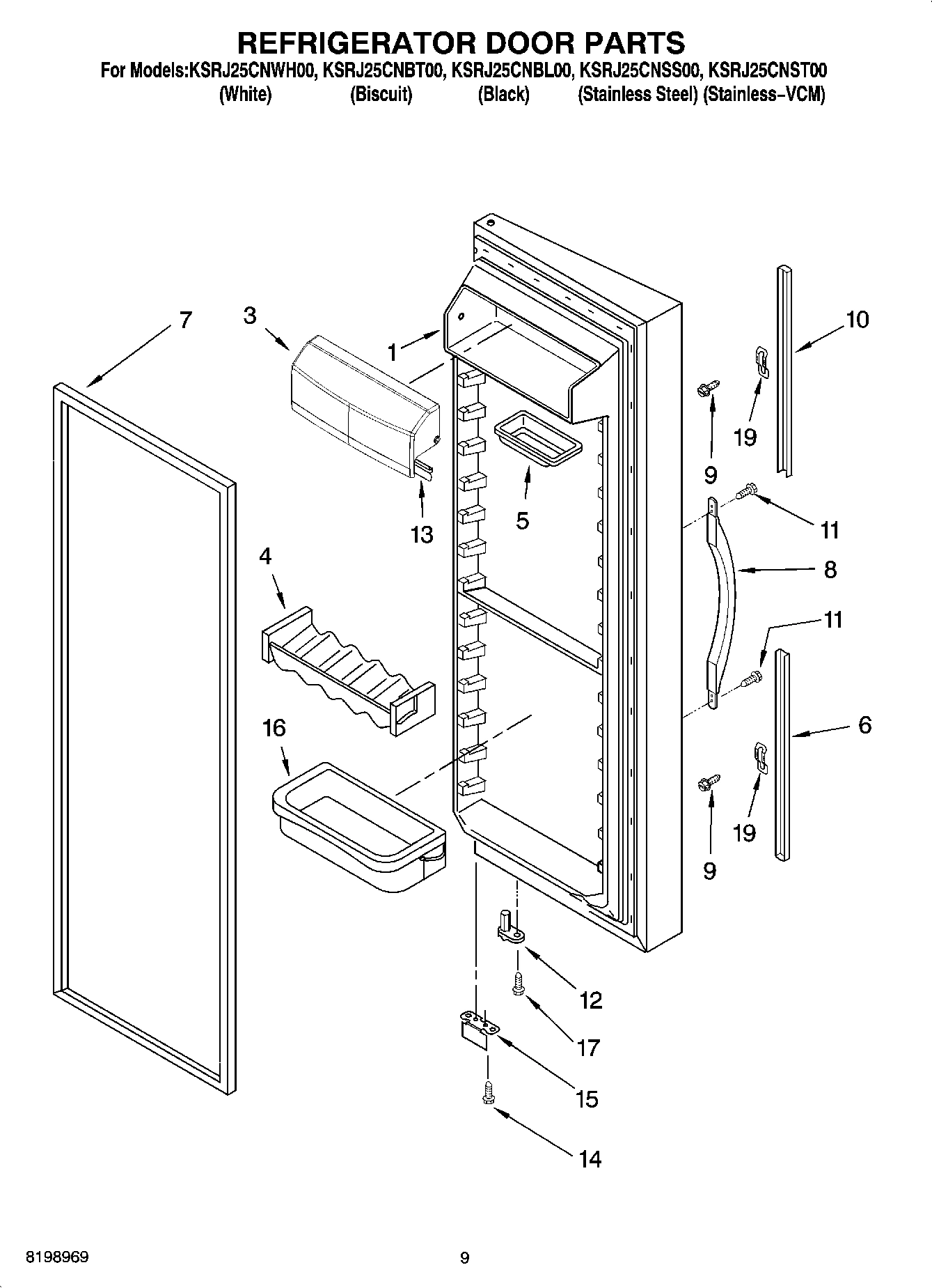 06 - REFRIGERATOR DOOR PARTS