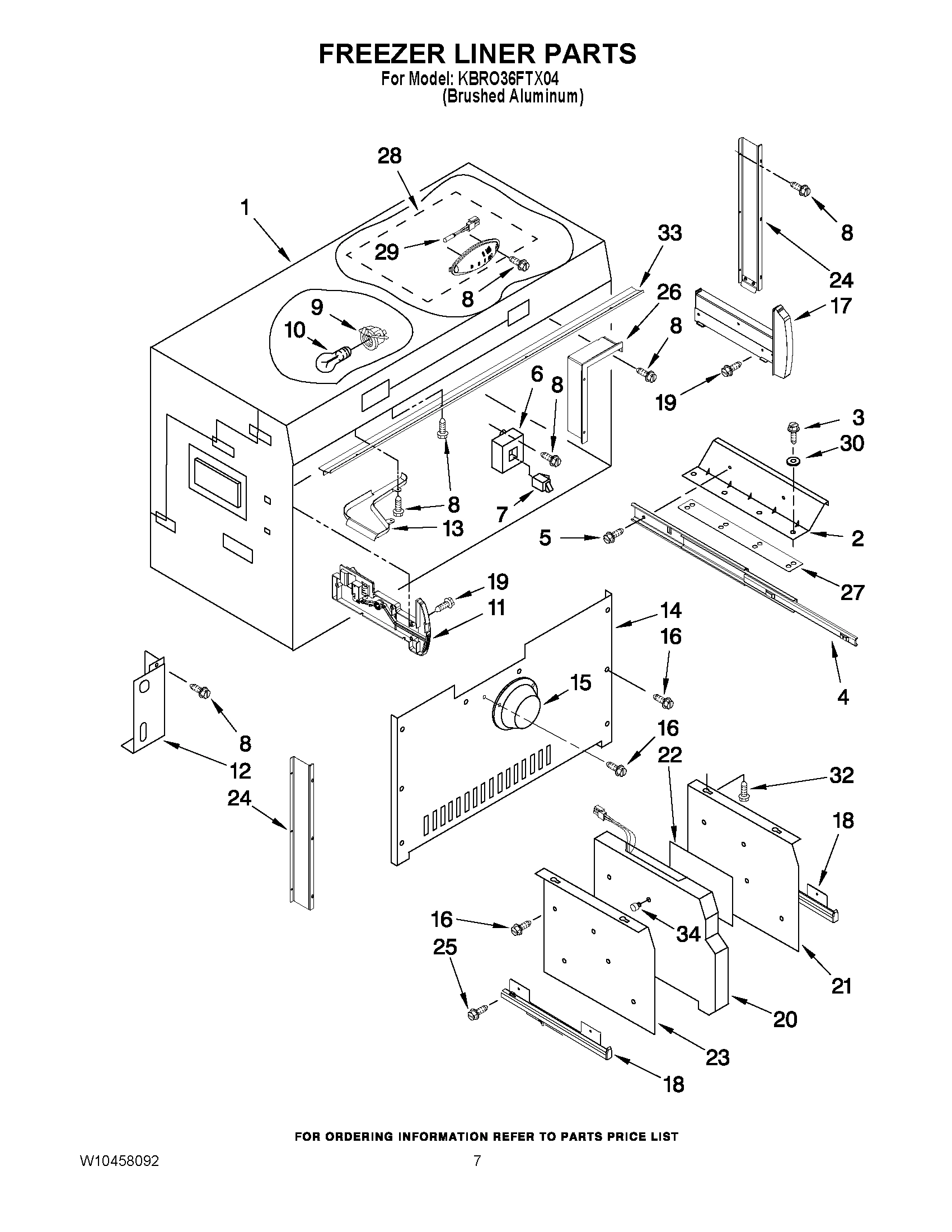 05 - FREEZER LINER PARTS