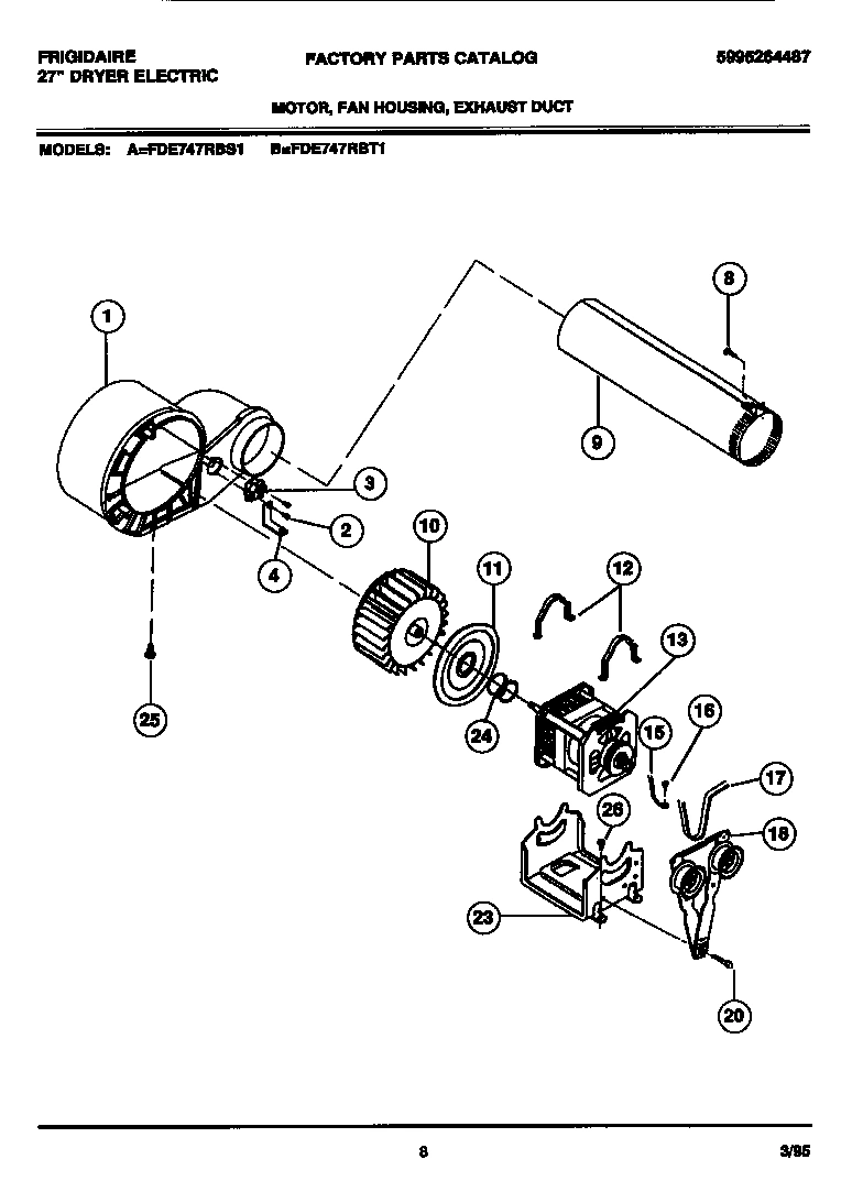 05 - MOTOR, FAN HOUSING, EXHAUST DUCT