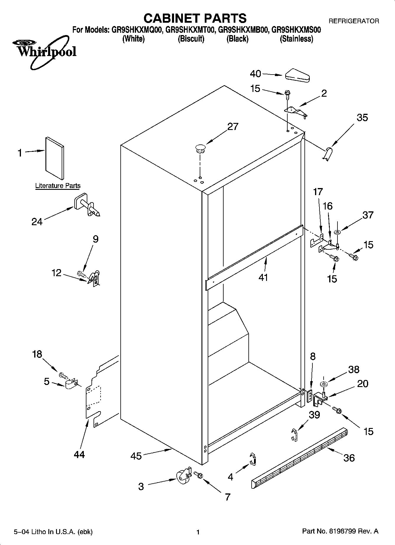 01 - CABINET PARTS