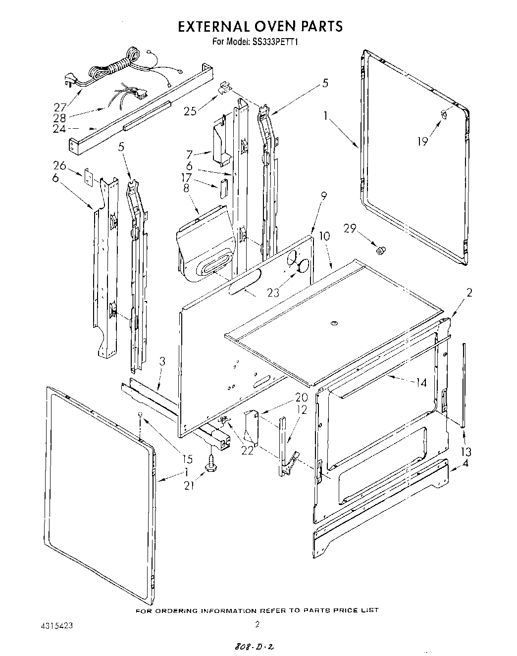 02 - EXTERNAL OVEN , LITERATURE AND OPTIONAL