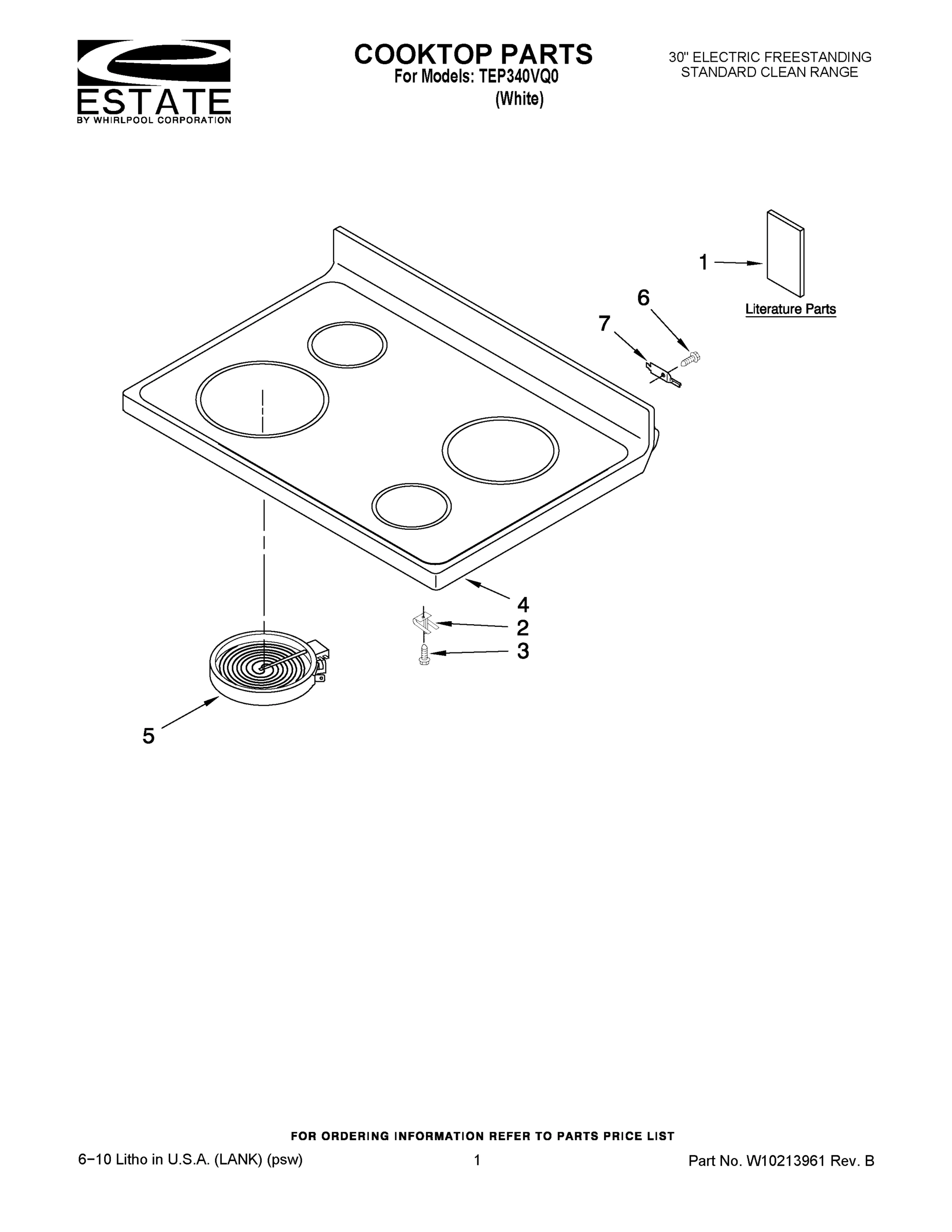 01 - COOKTOP PARTS