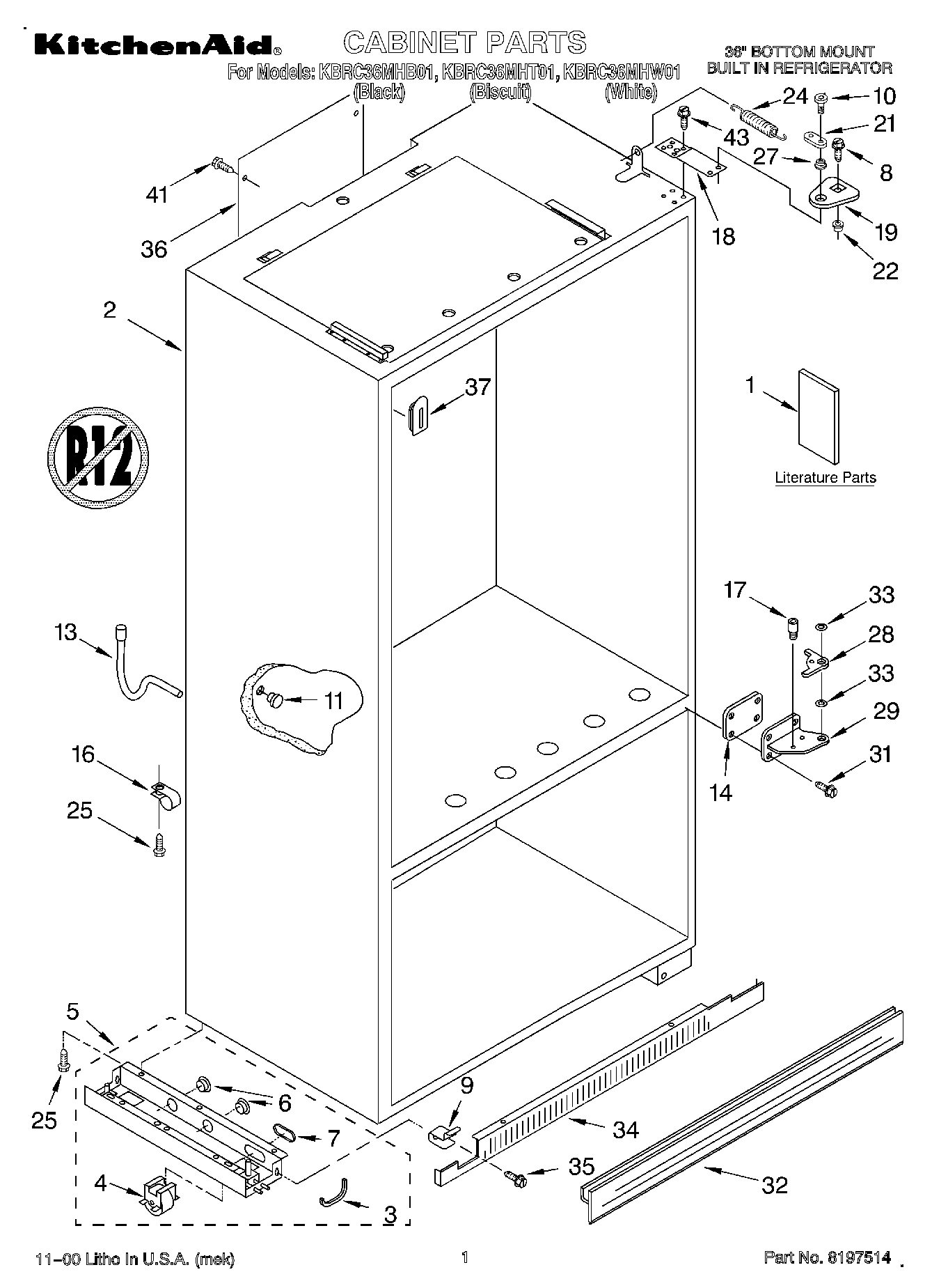 01 - CABINET, LITERATURE