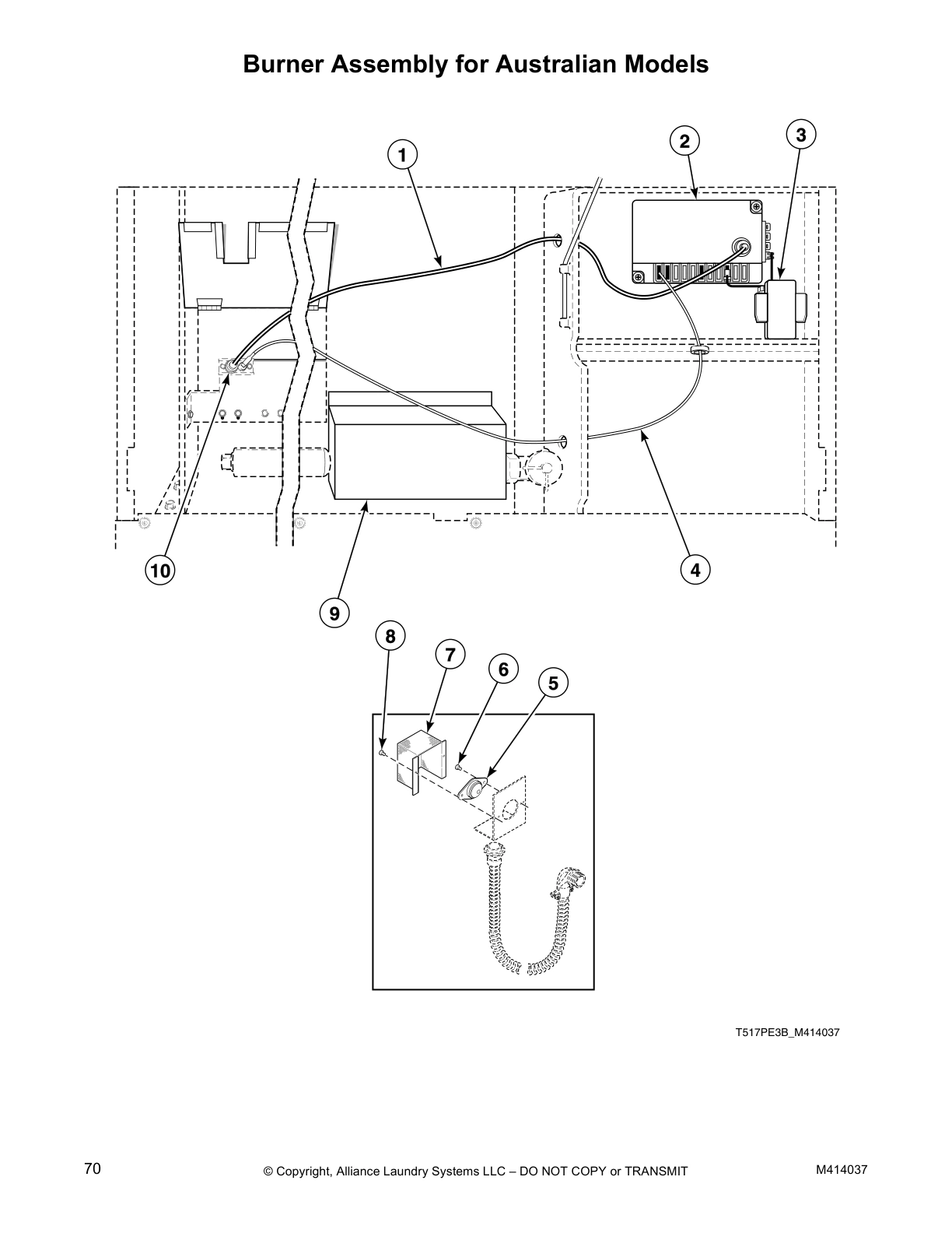 Burner Assembly for Australian Models