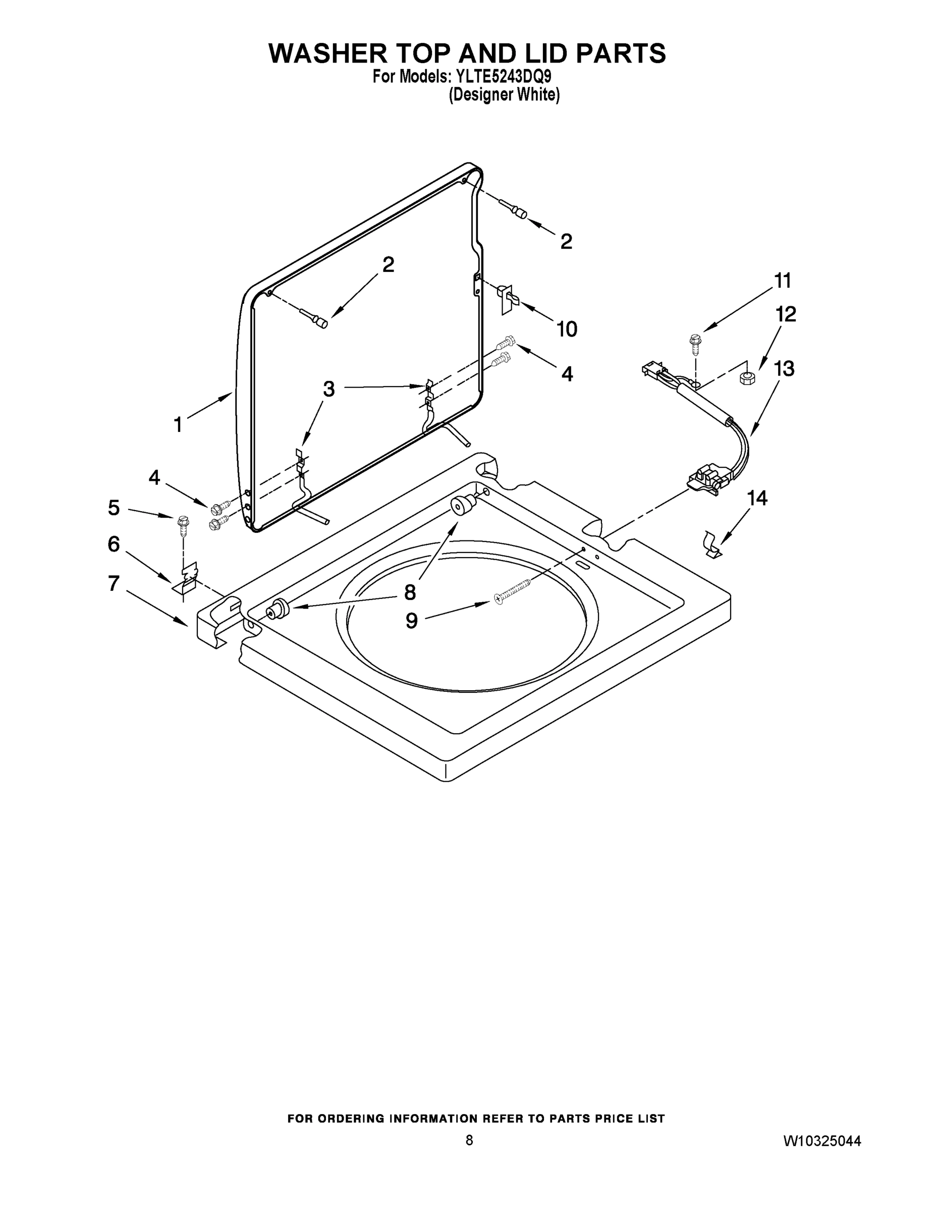 06 - WASHER TOP AND LID PARTS