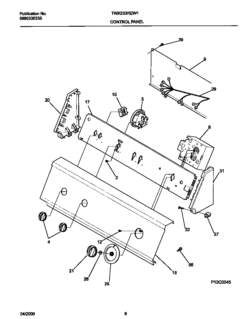 05 - P12C0045 CONTROL PANEL