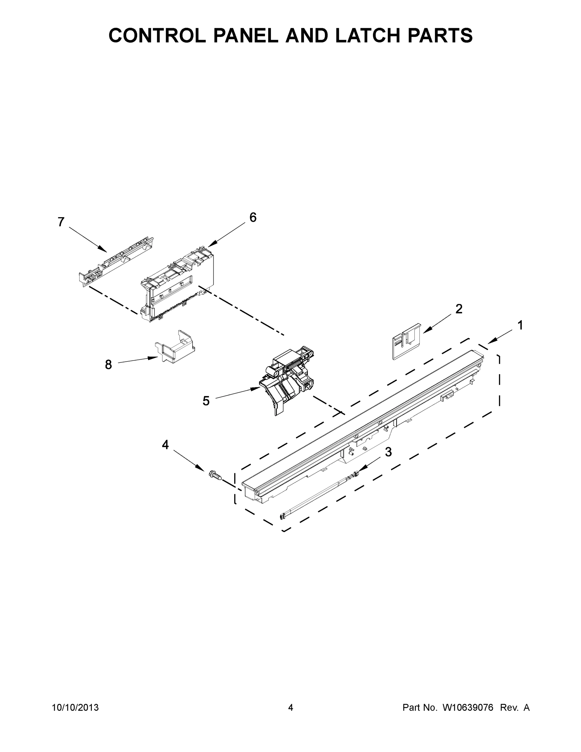 03 - CONTROL PANEL AND LATCH PARTS