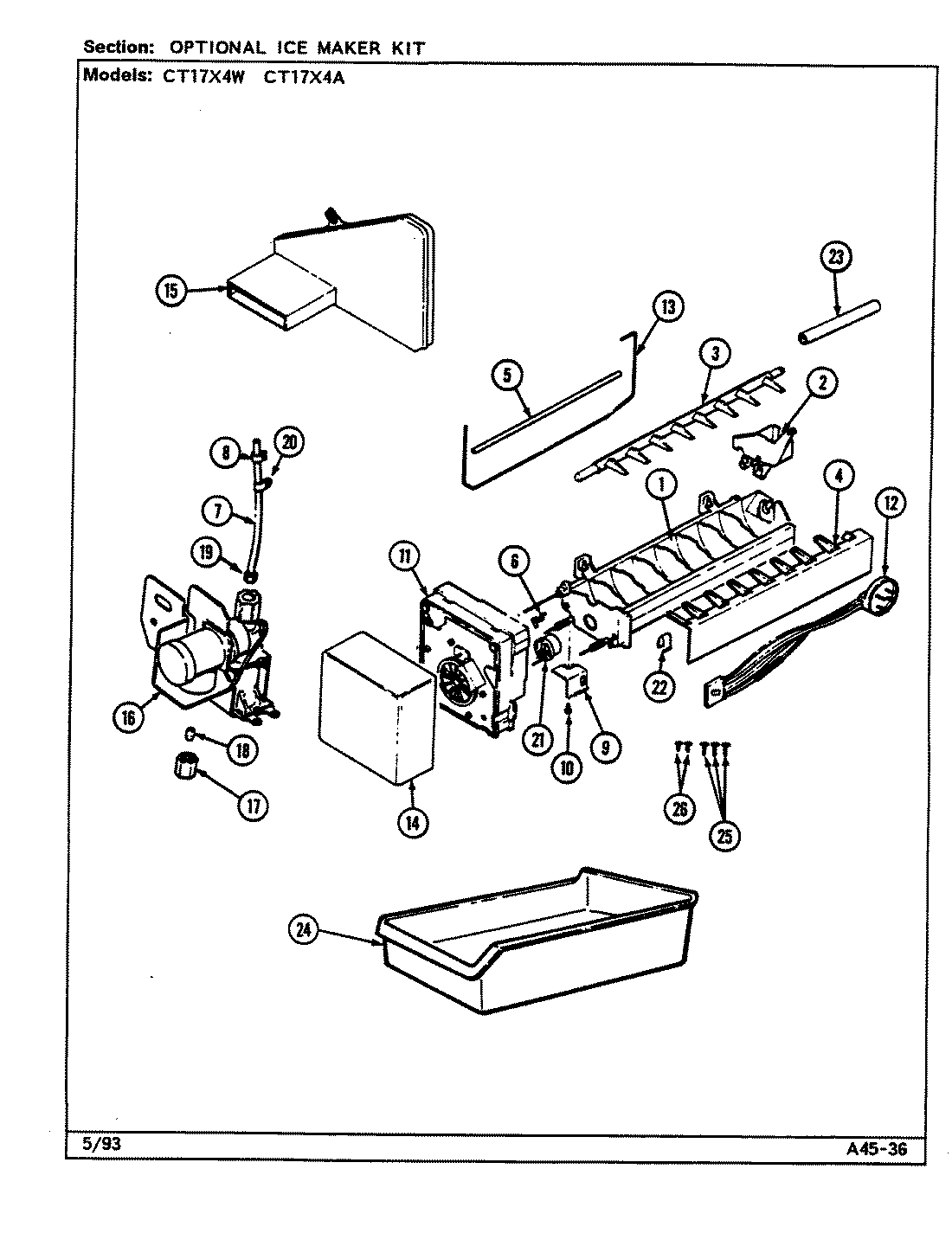 02 - OPTIONAL ICE MAKER KIT