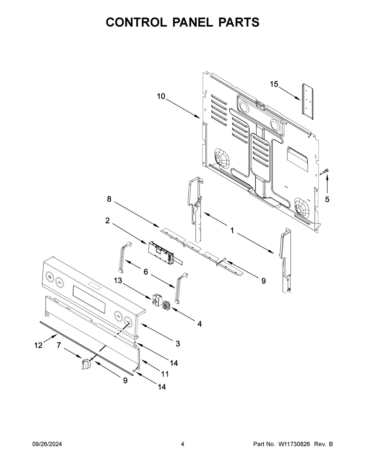 03 - CONTROL PANEL PARTS