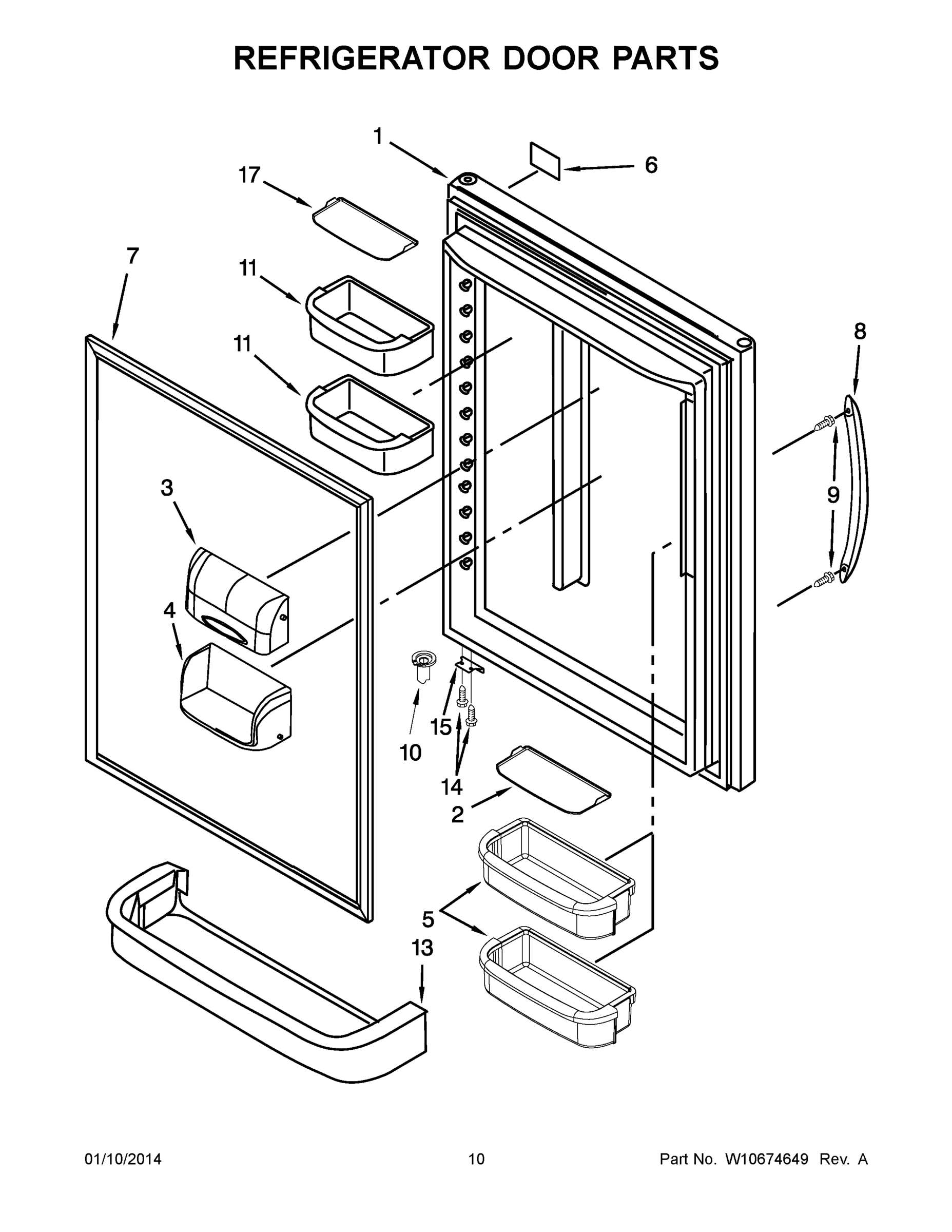 06 - REFRIGERATOR DOOR PARTS