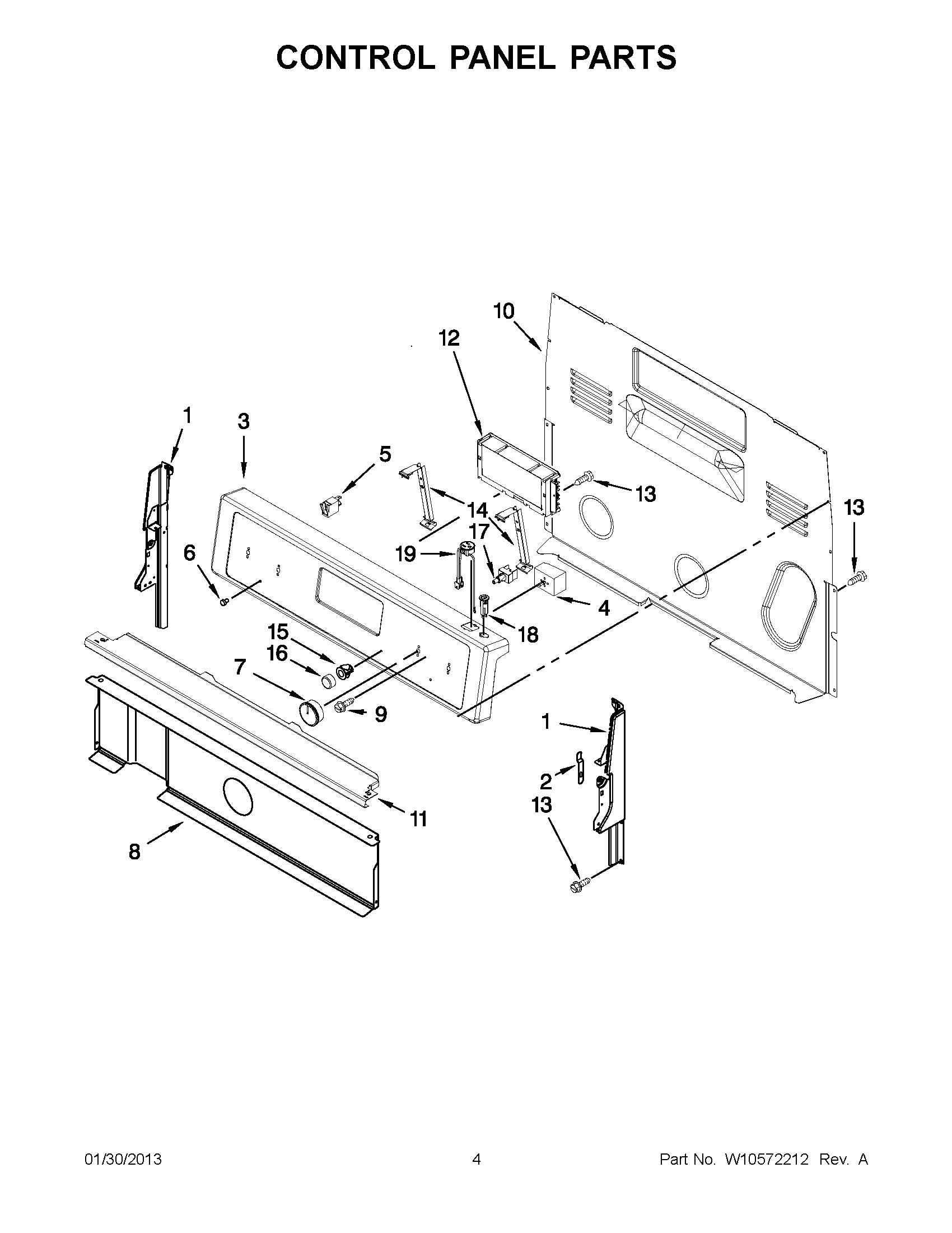 02 - CONTROL PANEL PARTS