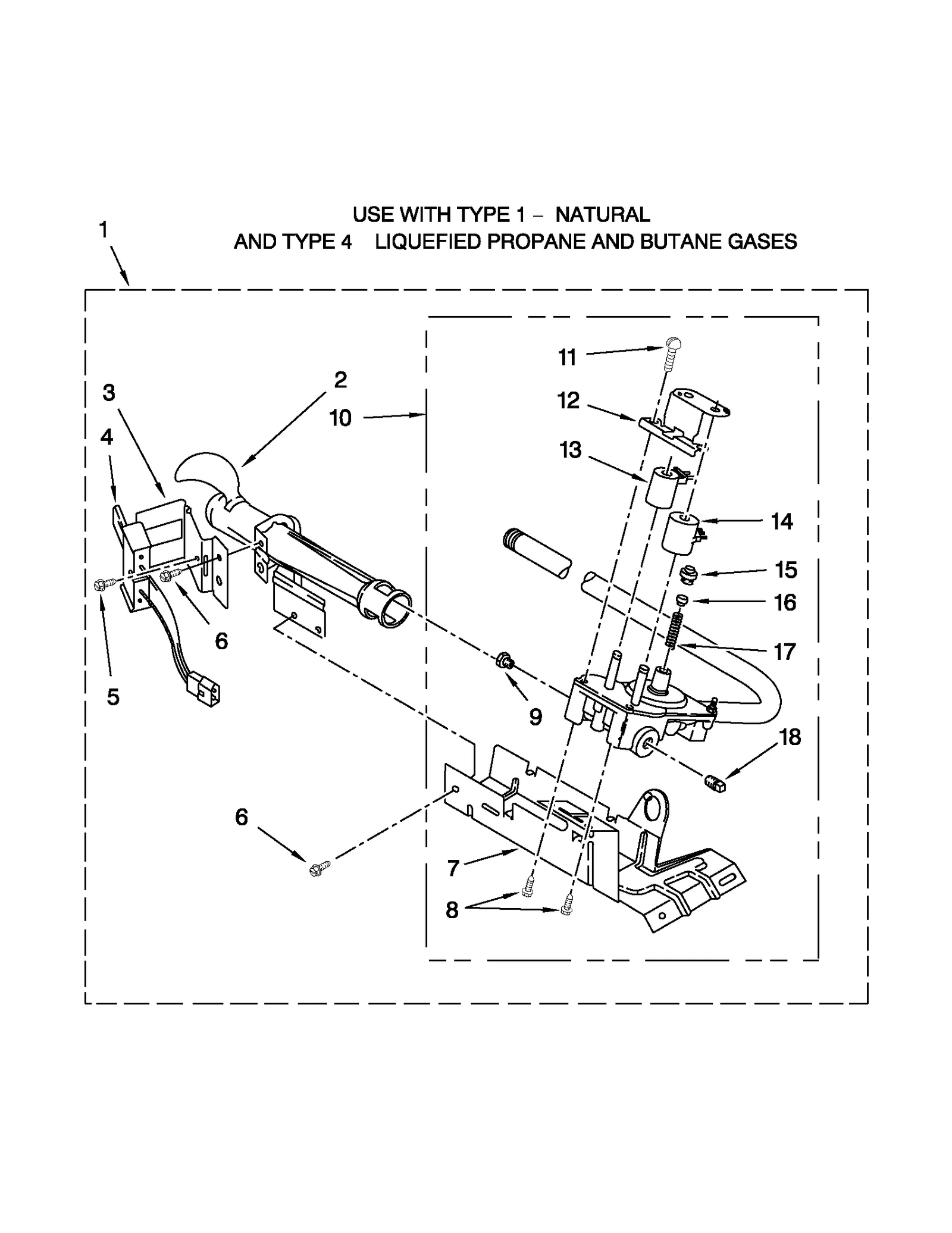 8318272 BURNER ASSEMBLY PARTS