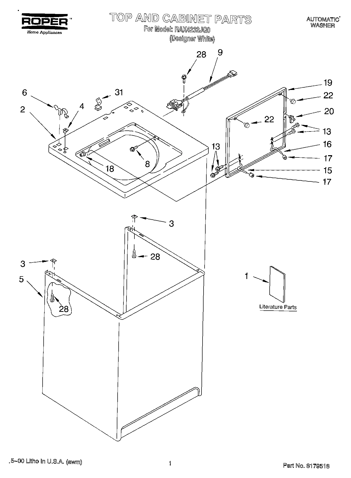 01 - TOP AND CABINET, LITERATURE