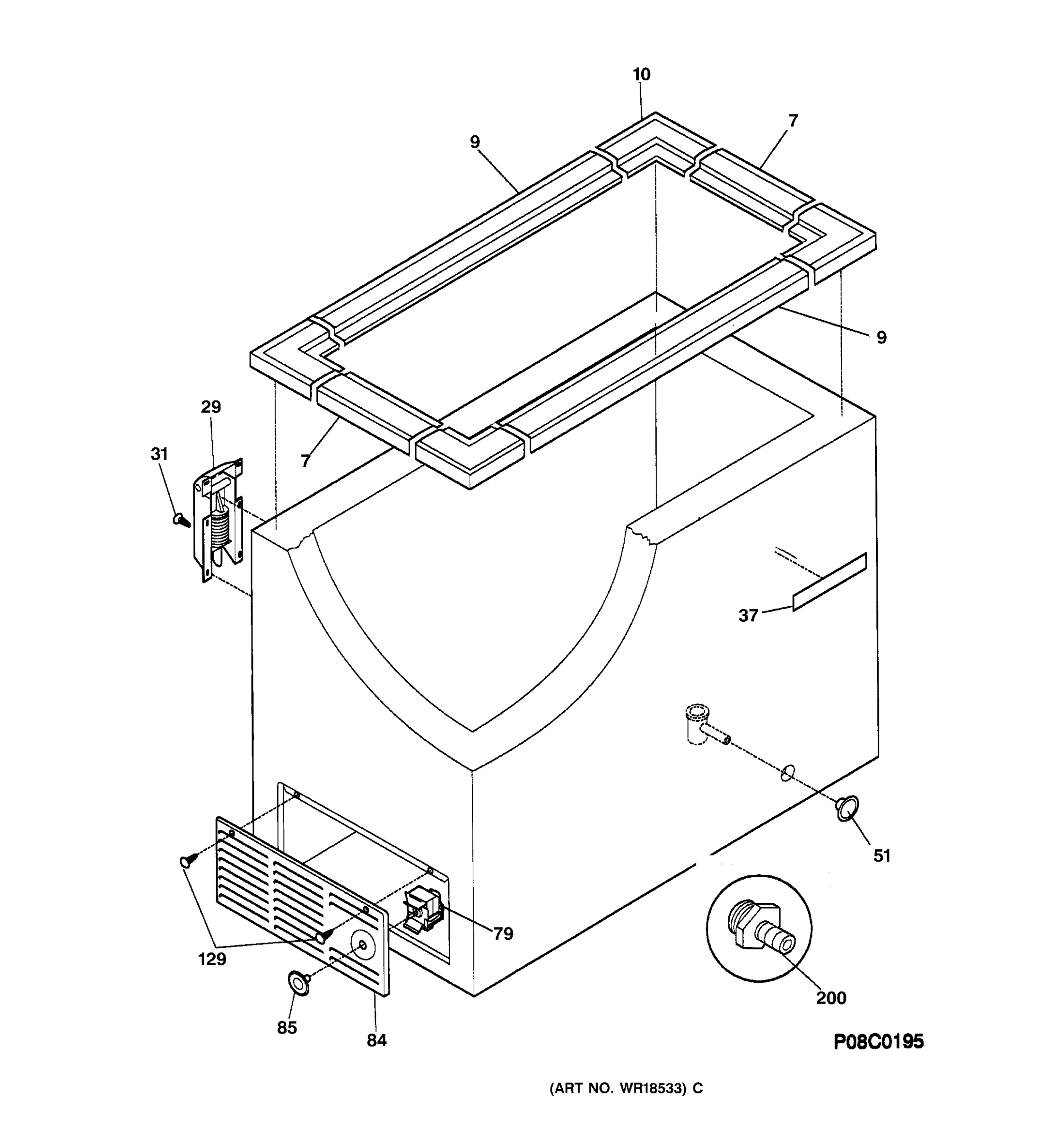 CABINET, CONTROL & SHELVES