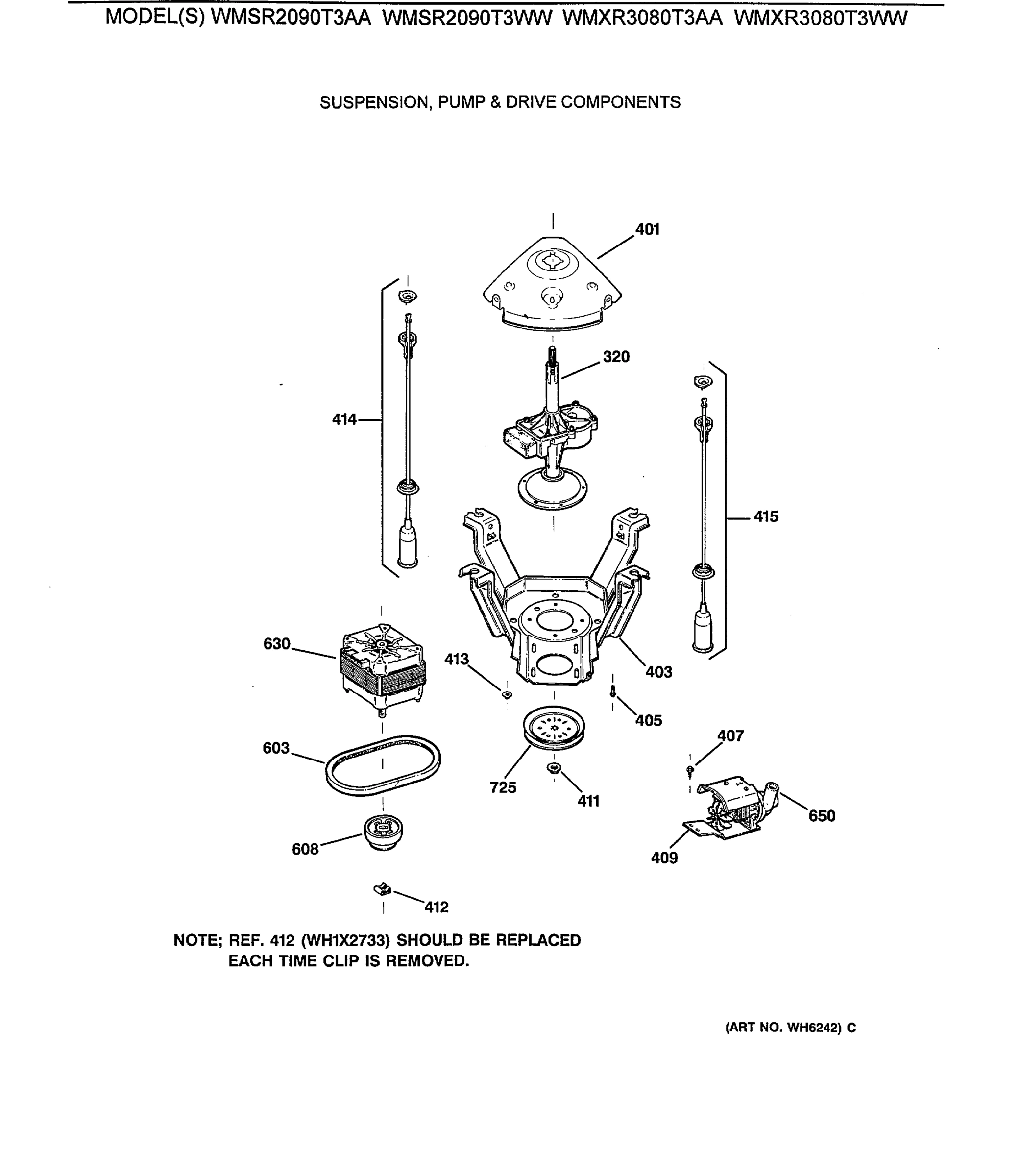 SUSPENSION, PUMP & DRIVE COMPONENTS