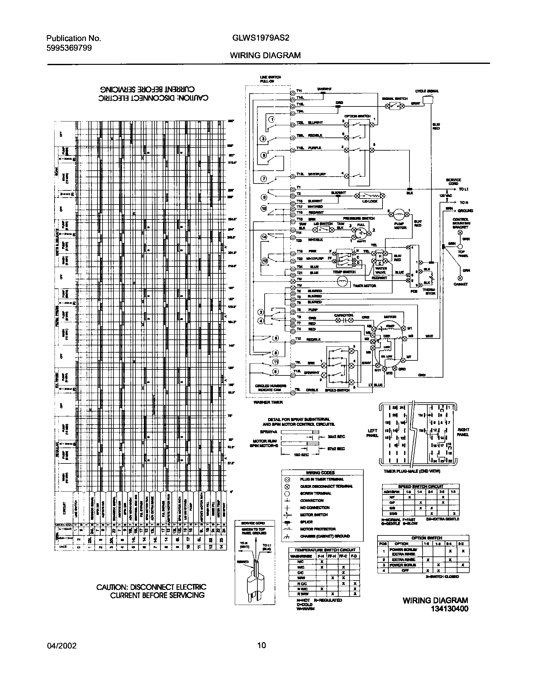 10 - 134130400 WIRING DIAGRAM