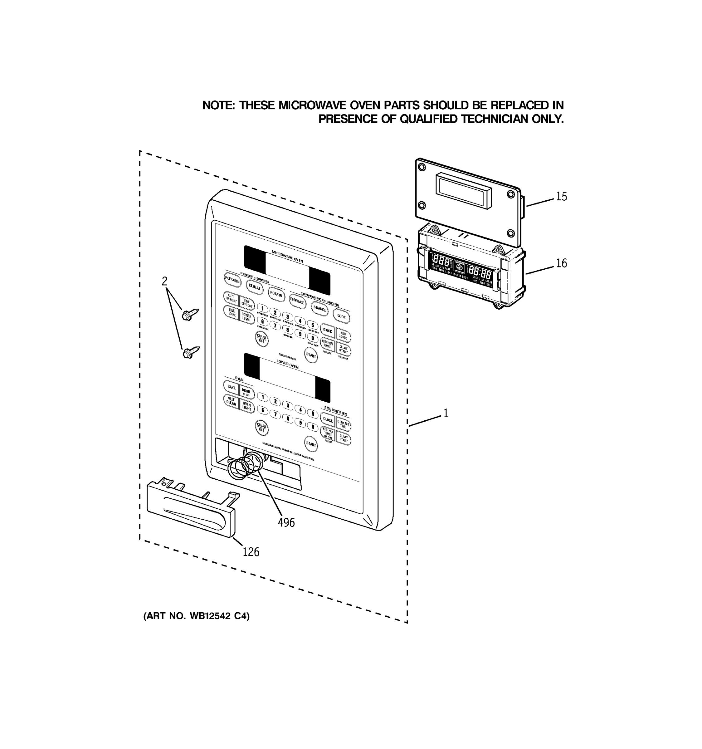 MICROWAVE CONTROL PANEL