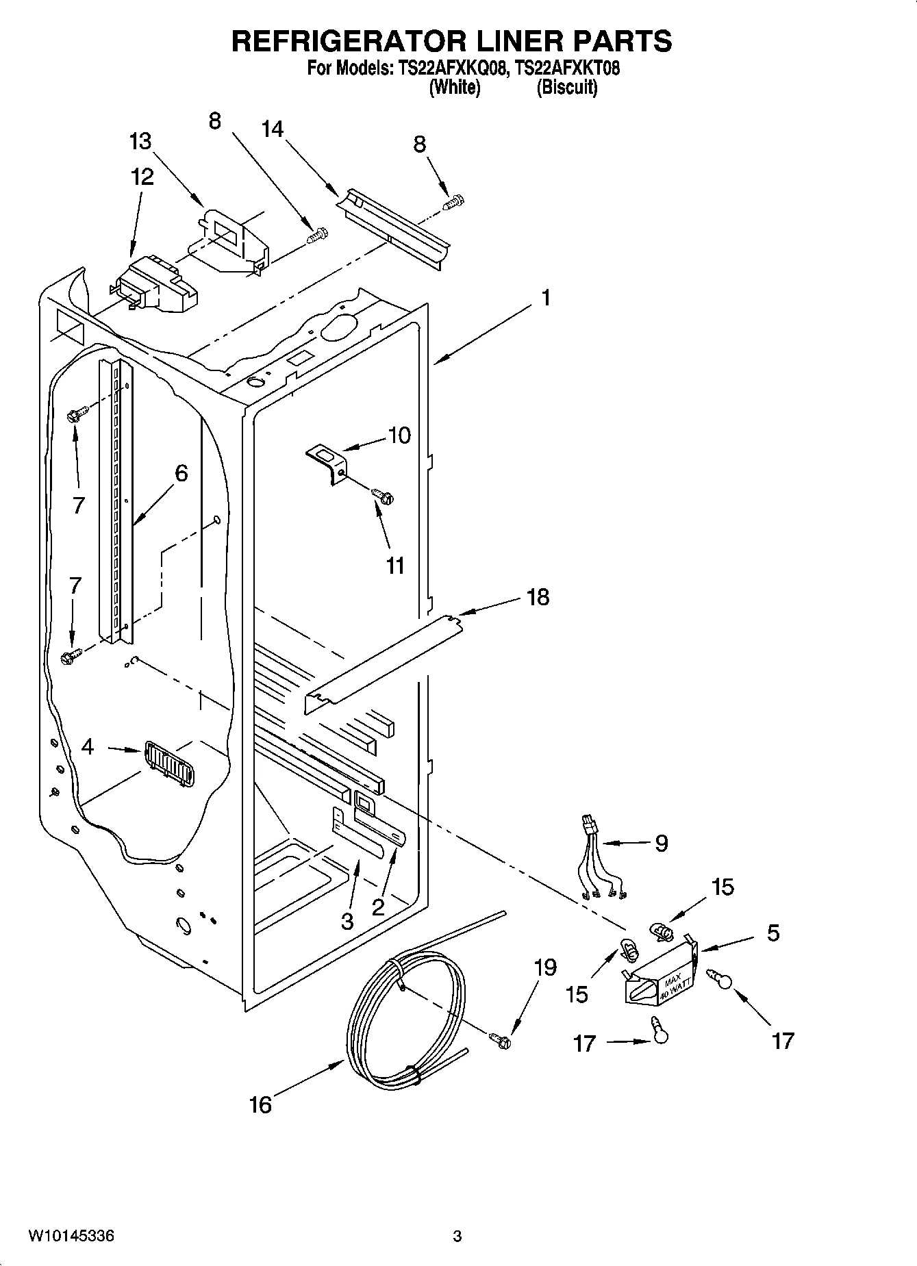 02 - REFRIGERATOR LINER PARTS