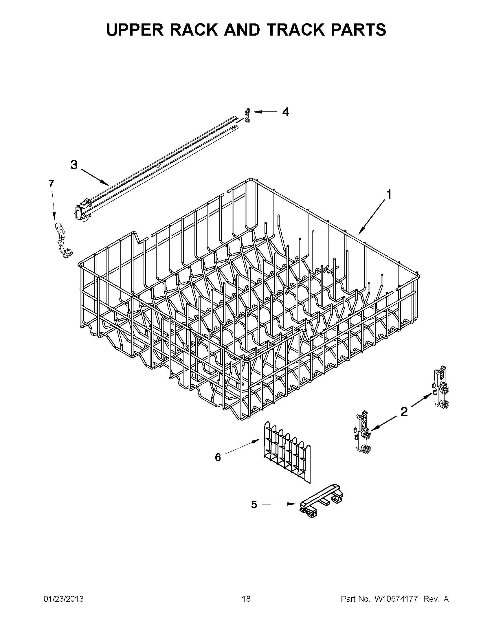 09 - UPPER RACK AND TRACK PARTS