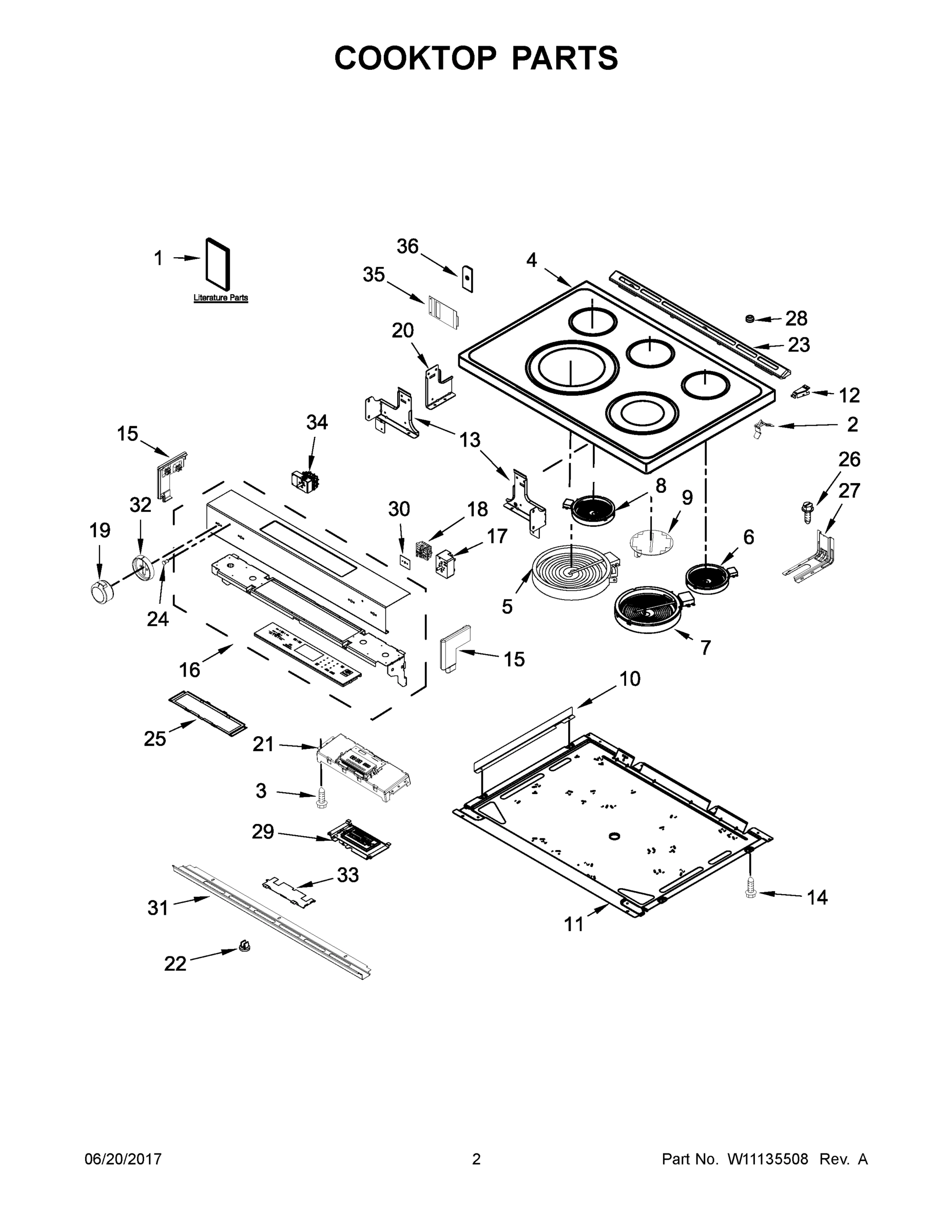 02 - COOKTOP PARTS