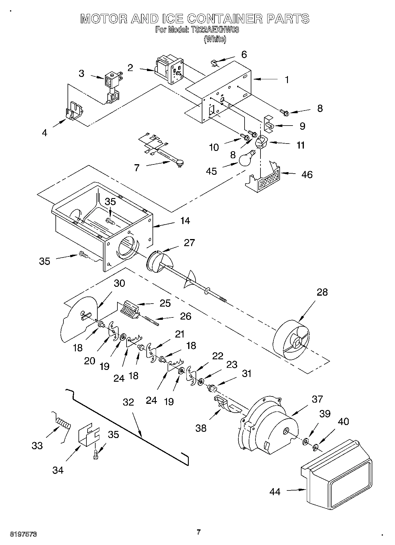 05 - MOTOR AND ICE CONTAINER