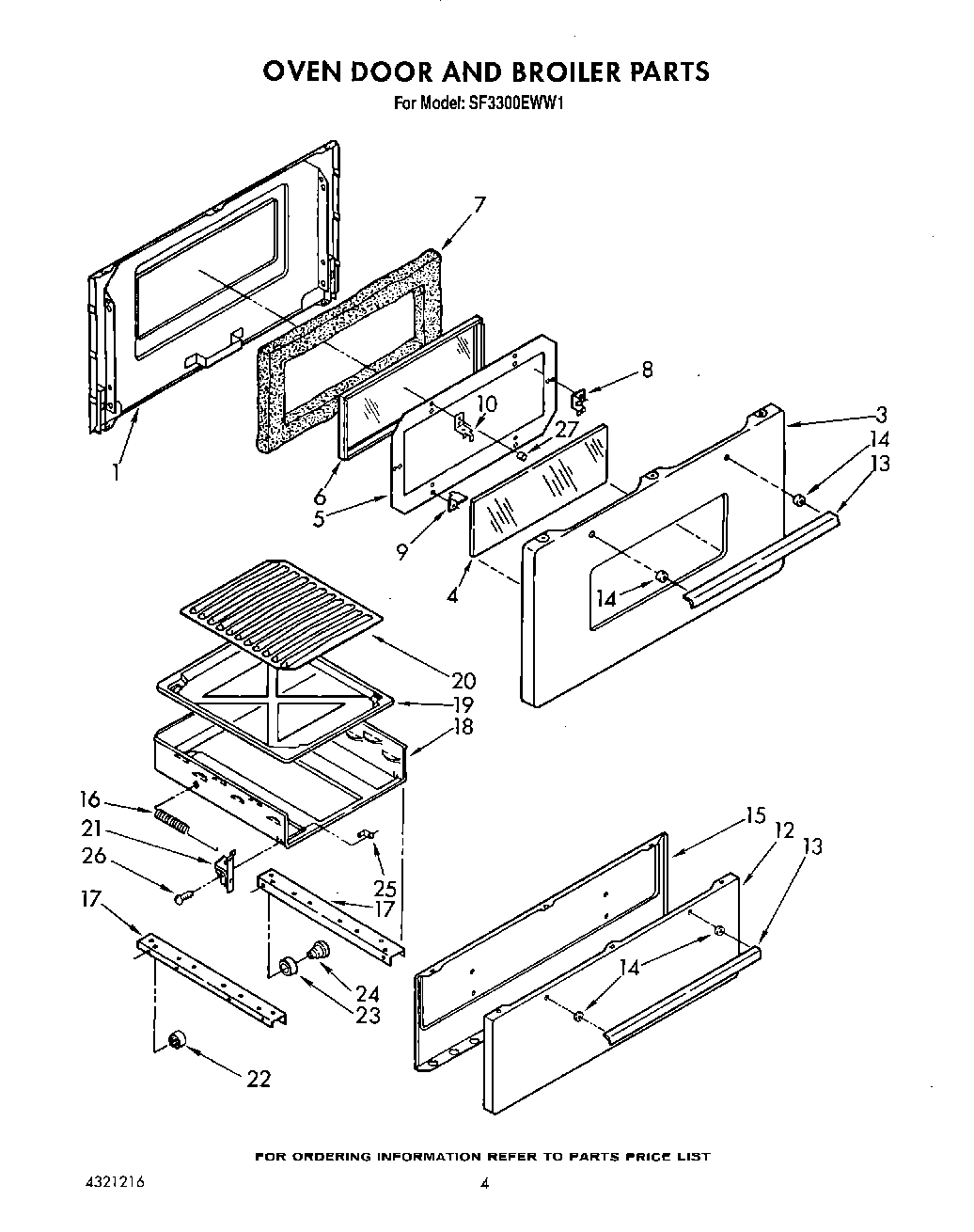 03 - OVEN DOOR AND BROILER