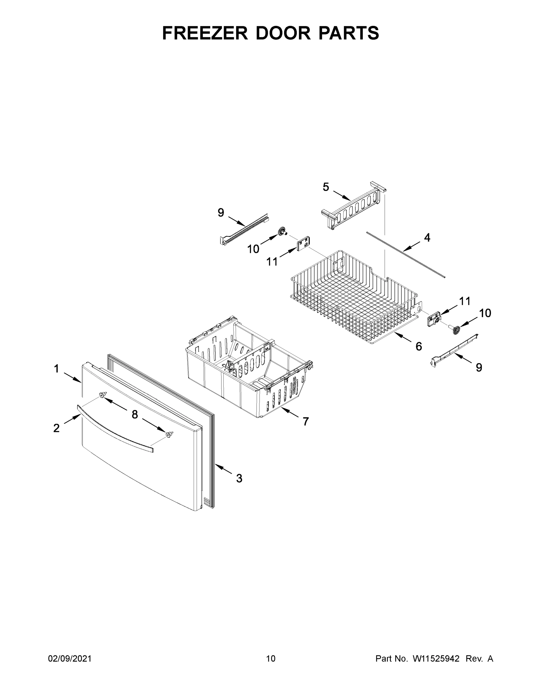 06 - FREEZER DOOR PARTS