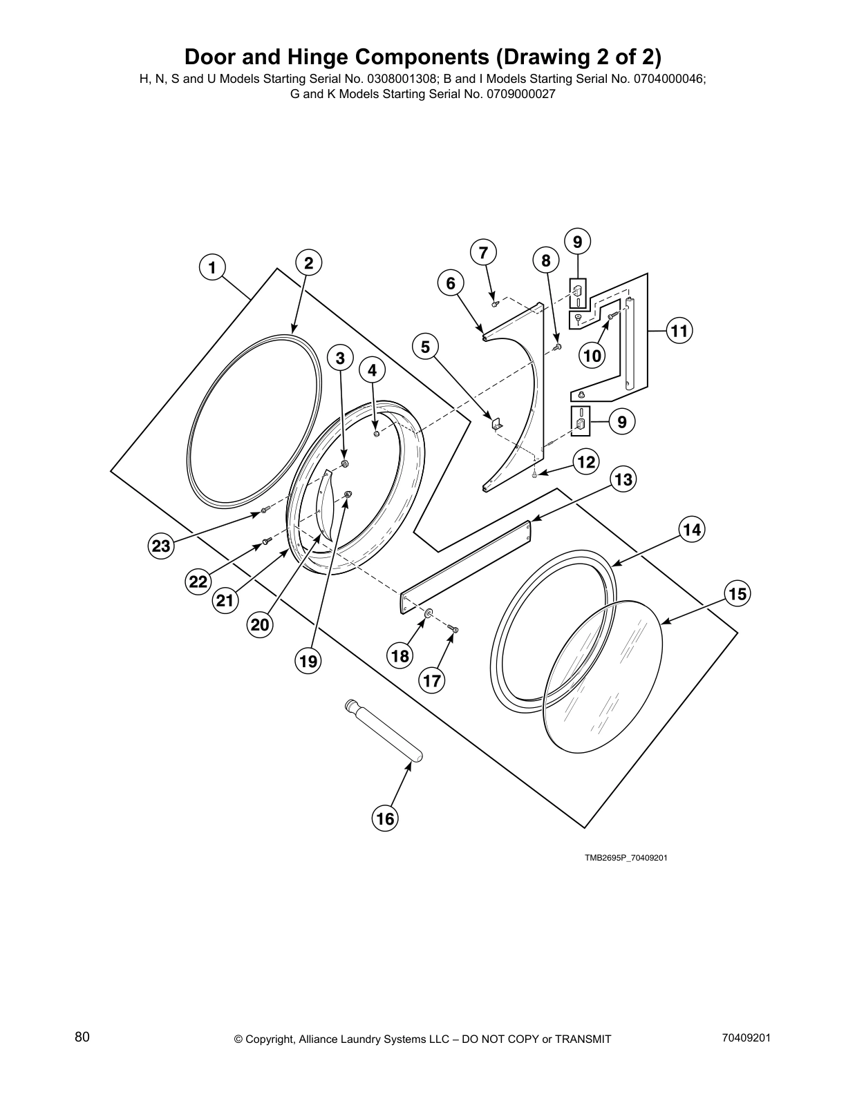 Door and Hinge Components (Drawing 2 of 2)