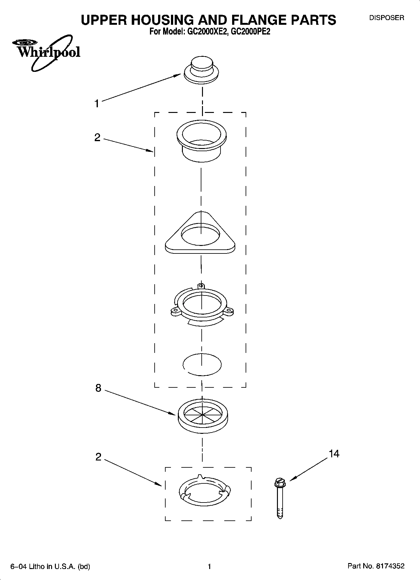 01 - UPPER HOUSING AND FLANGE PARTS