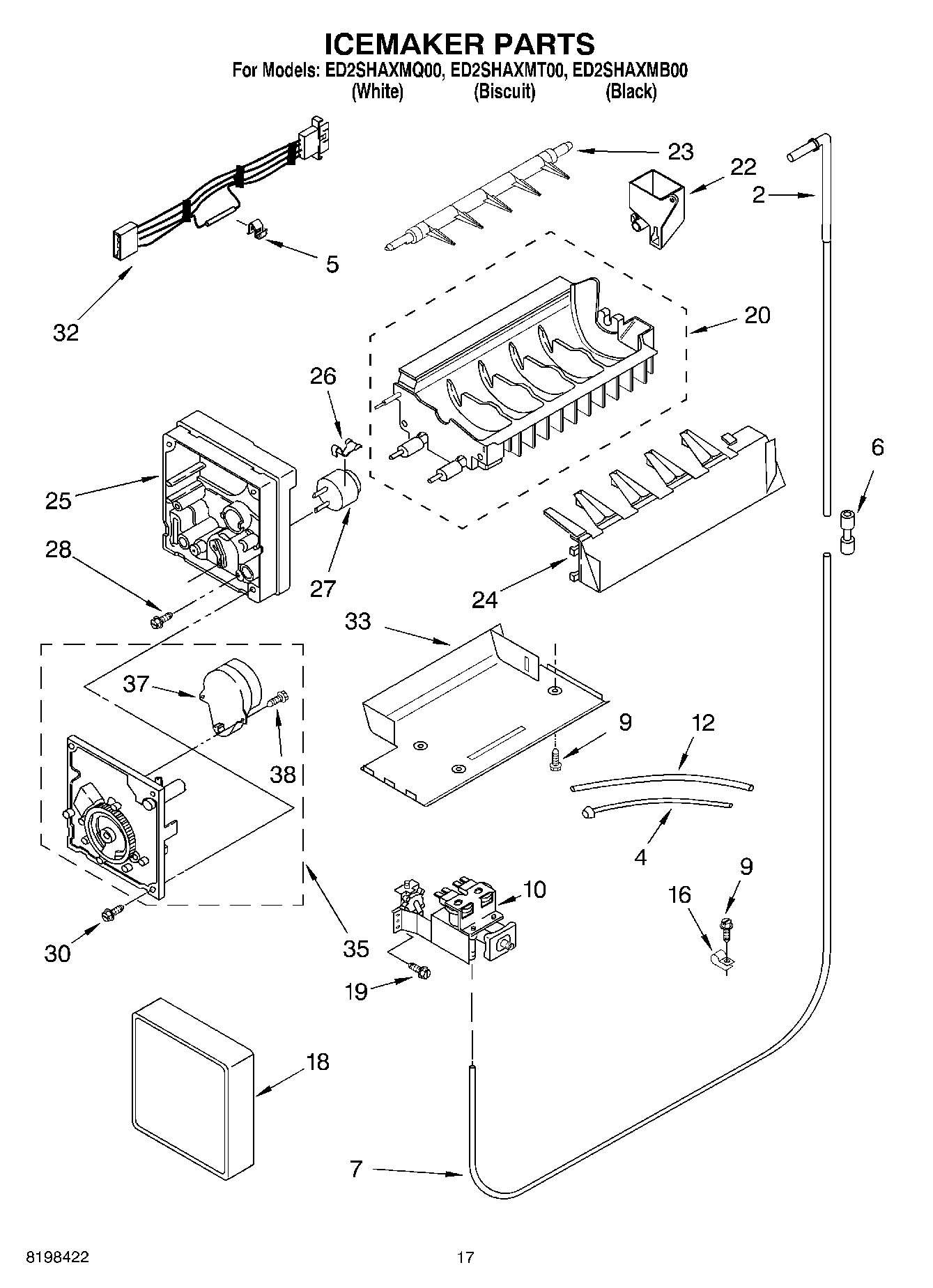 10 - ICEMAKER PARTS
