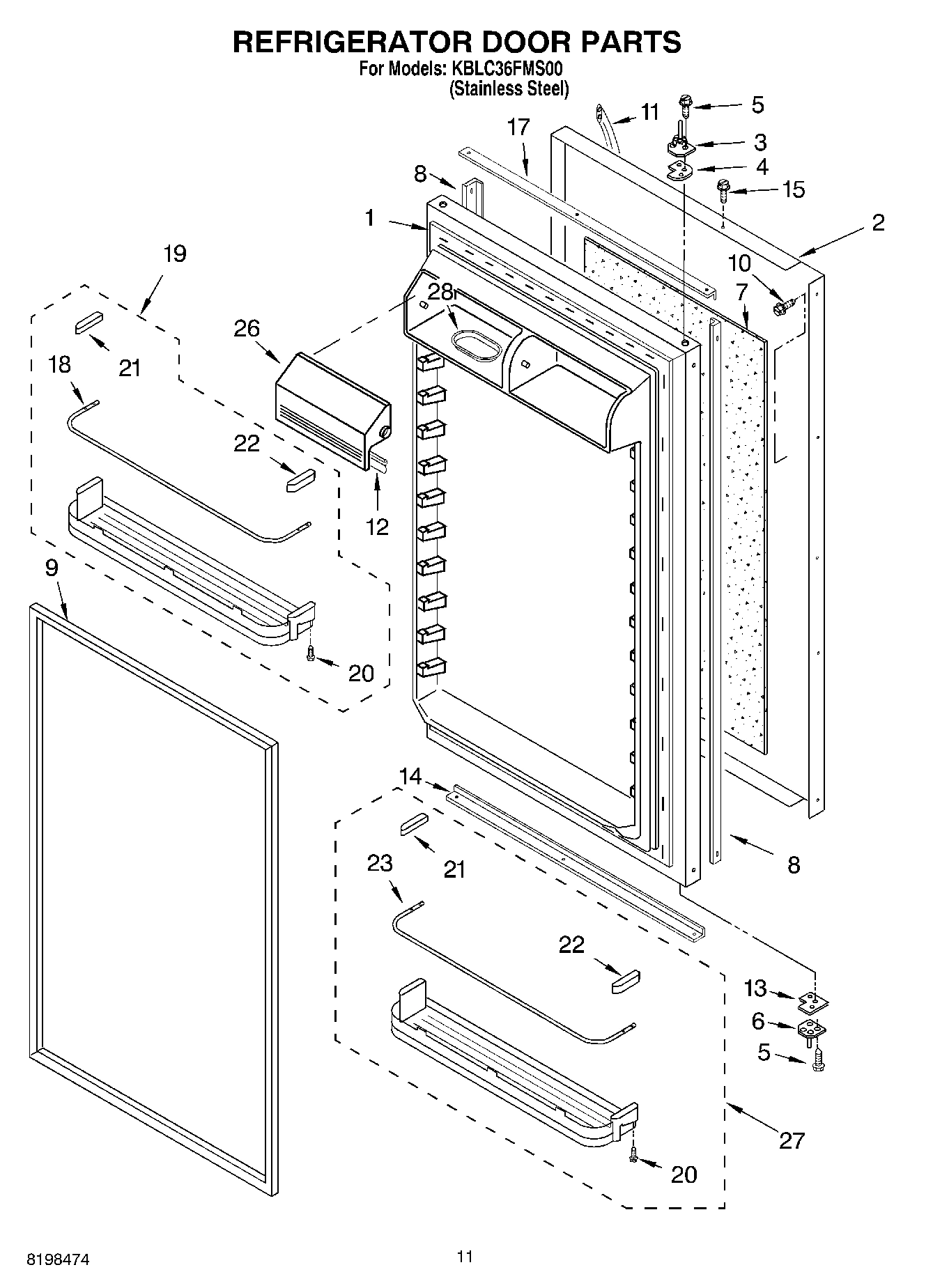 07 - REFRIGERATOR DOOR PARTS