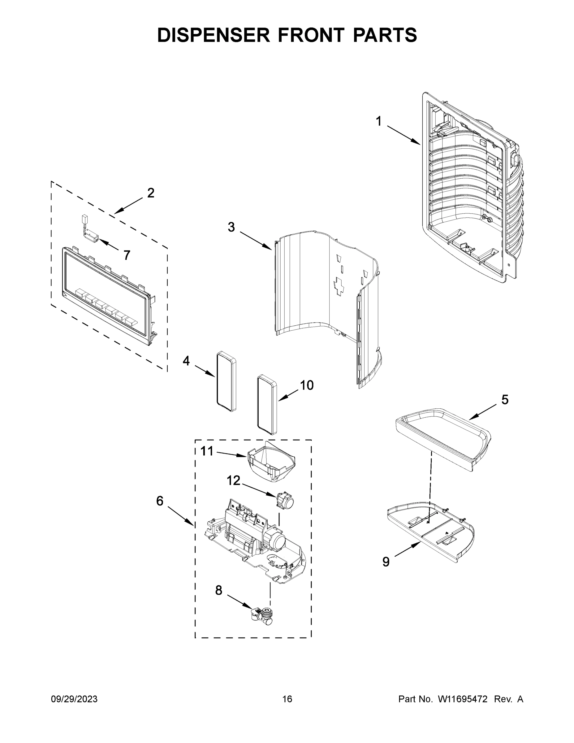 09 - DISPENSER FRONT PARTS