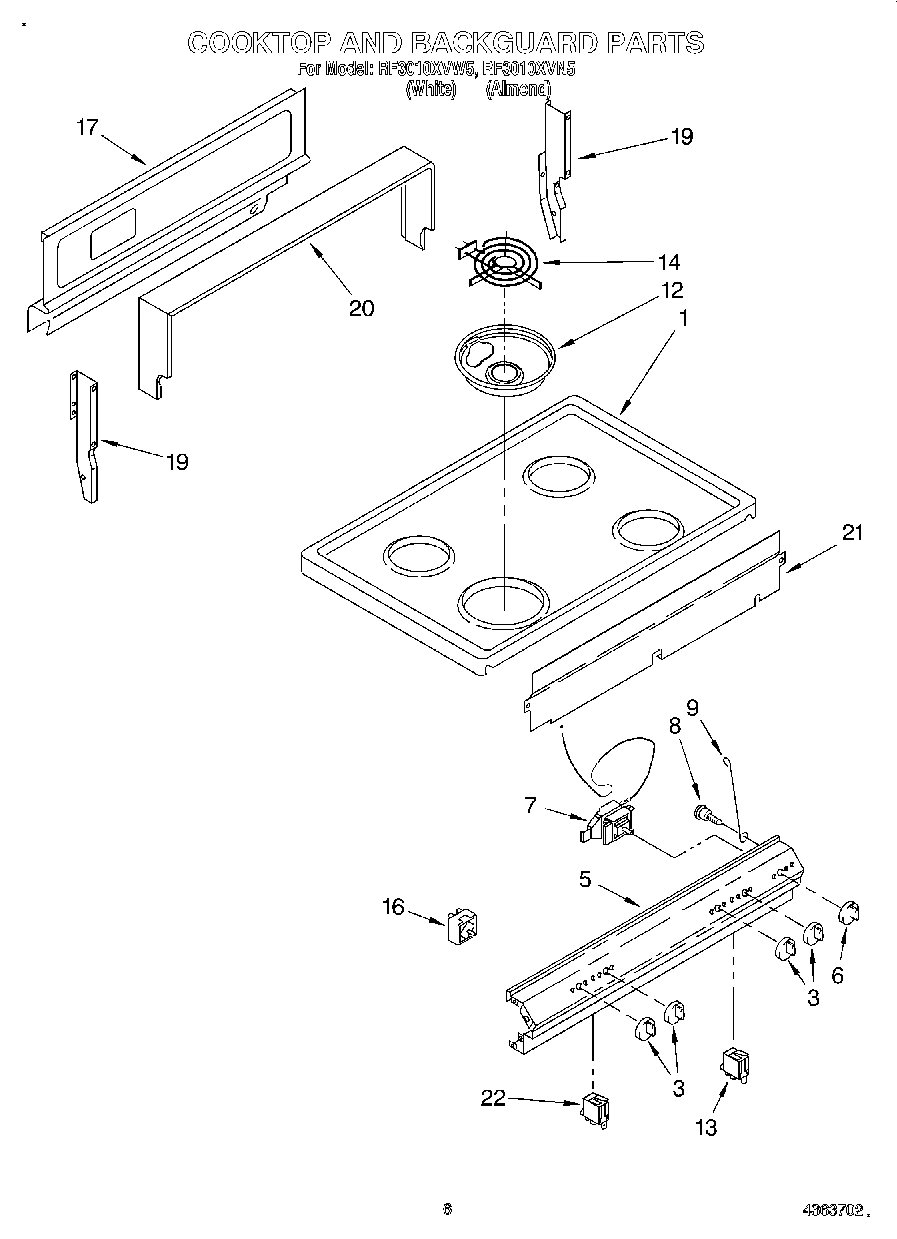 04 - COOKTOP AND BACKGUARD