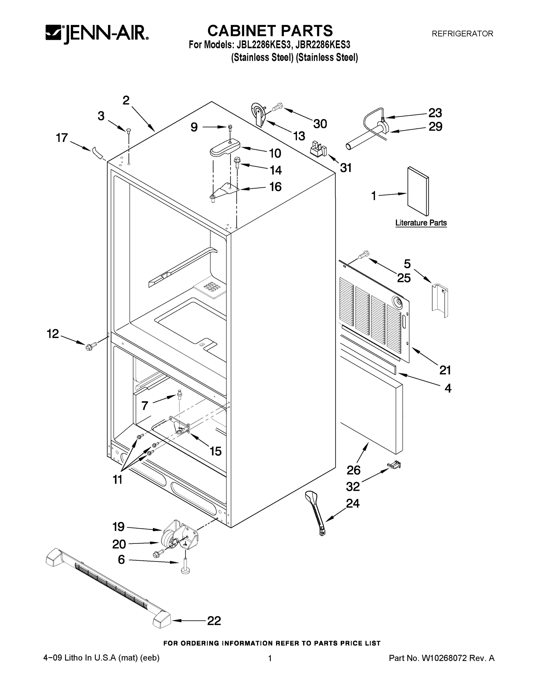 01 - CABINET PARTS