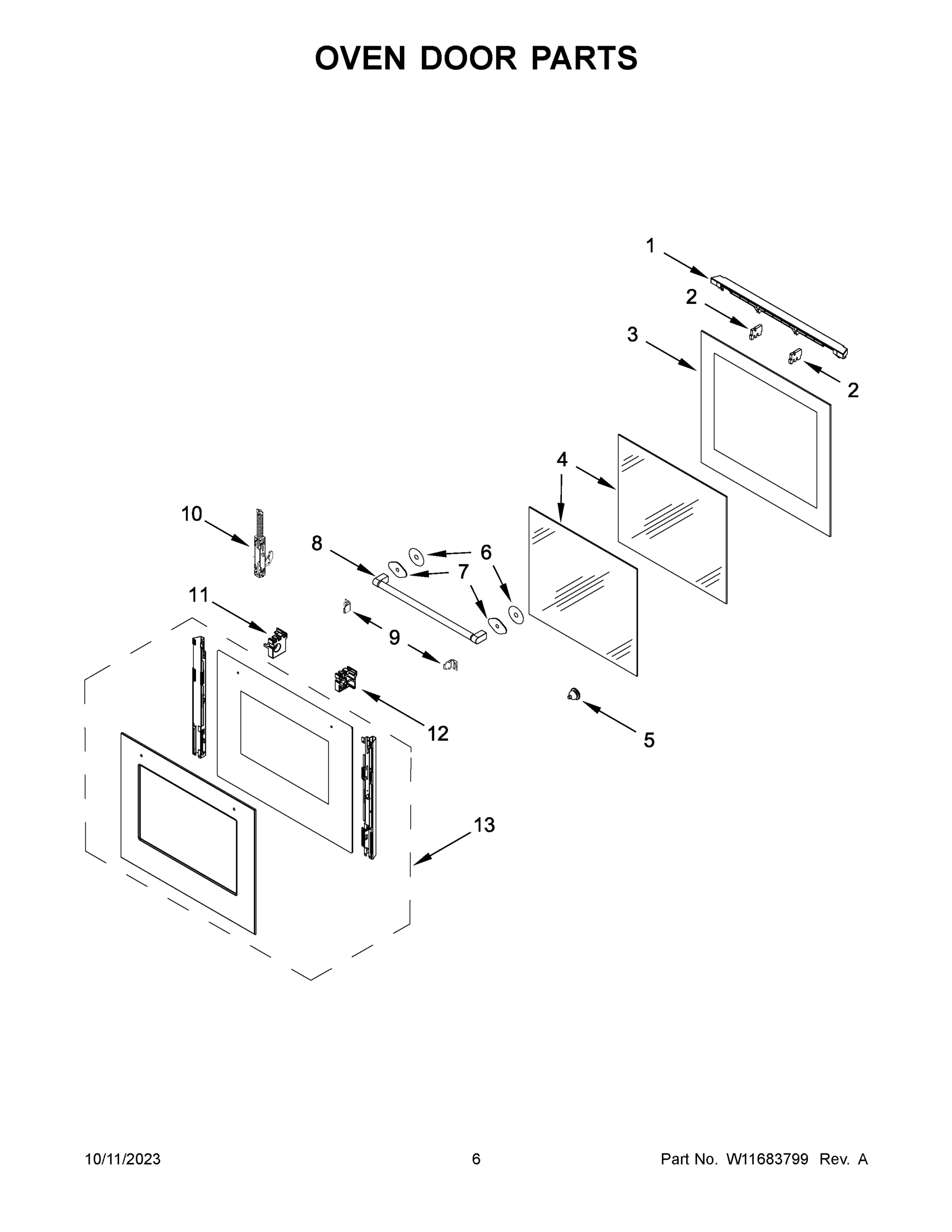 04 - OVEN DOOR PARTS