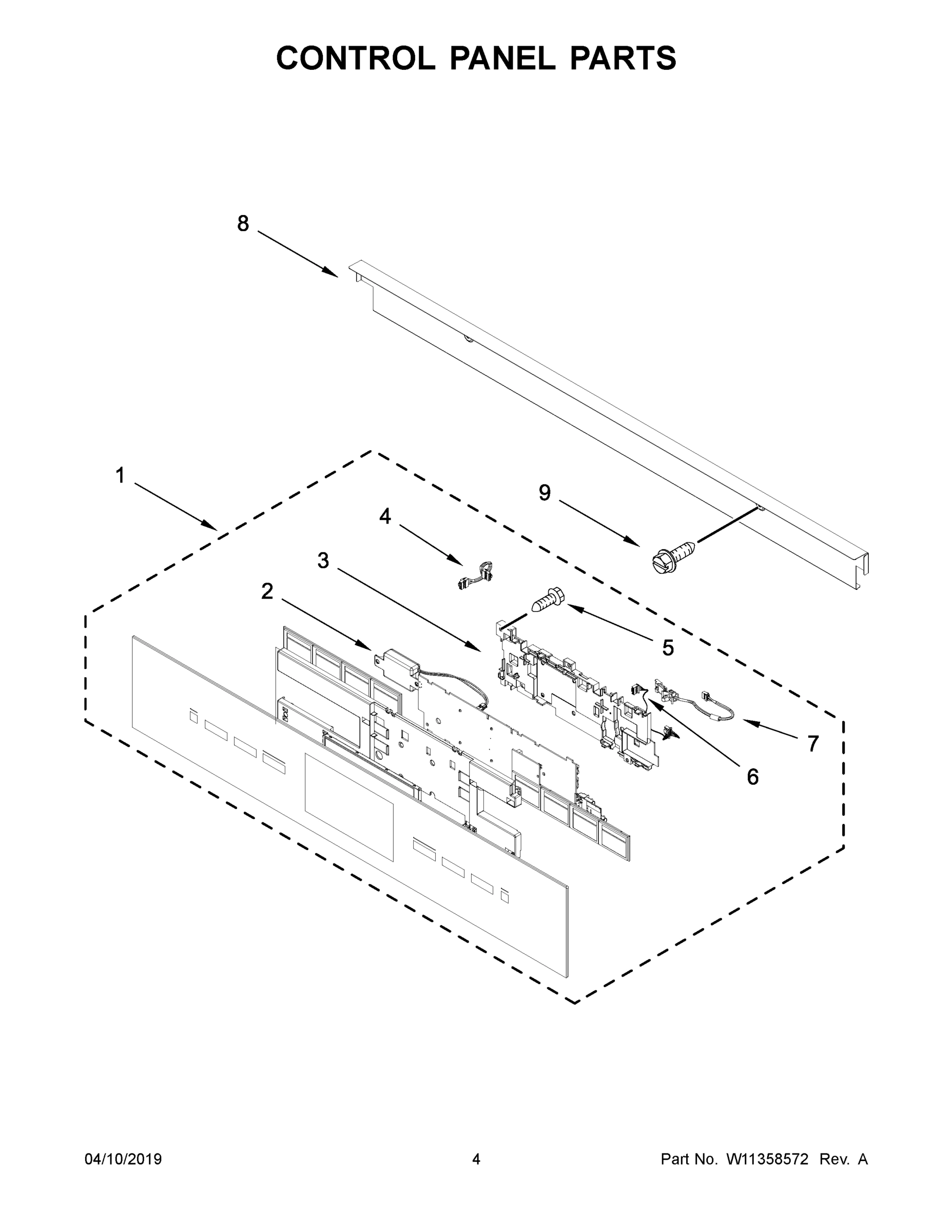 03 - CONTROL PANEL PARTS