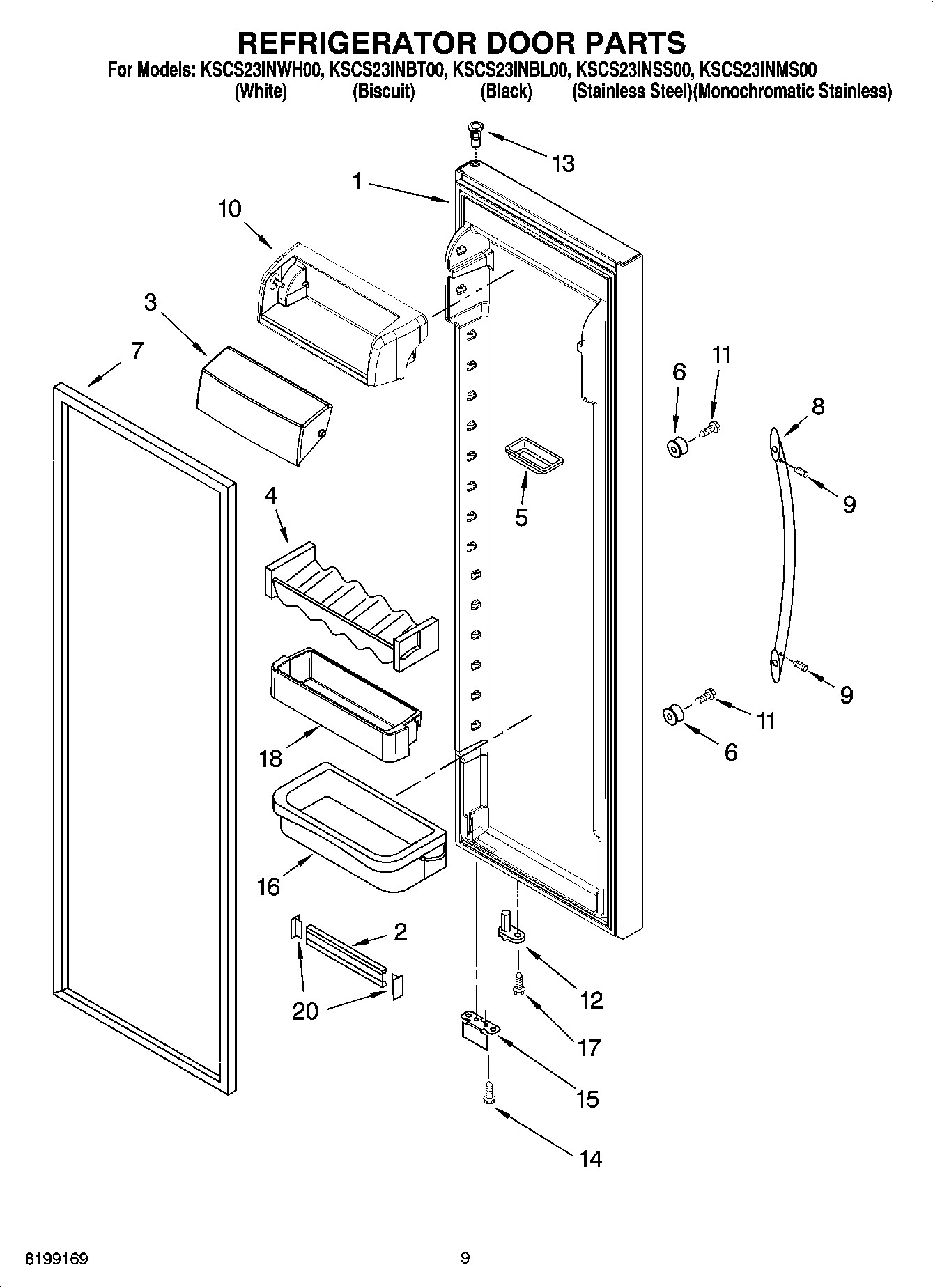 06 - REFRIGERATOR DOOR PARTS