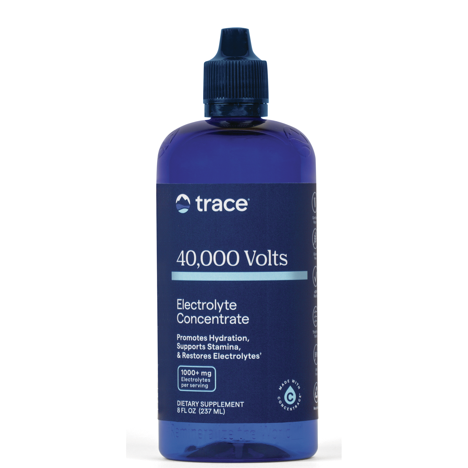 Trace 40,000 Volts! Electrolyte Concentrate Vitamin | 8 fl oz Liquid