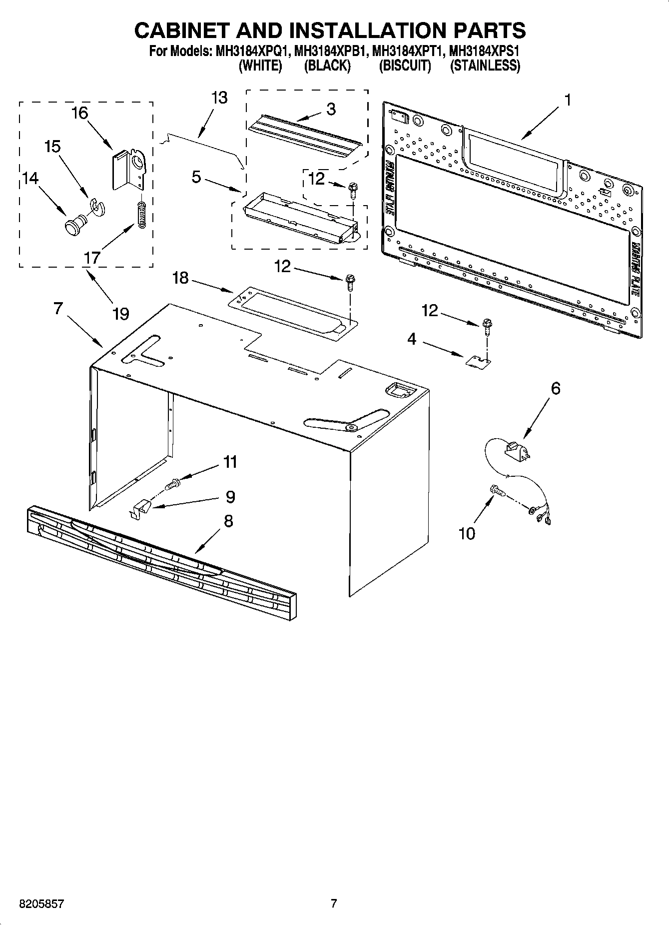 06 - CABINET AND INSTALLATION PARTS