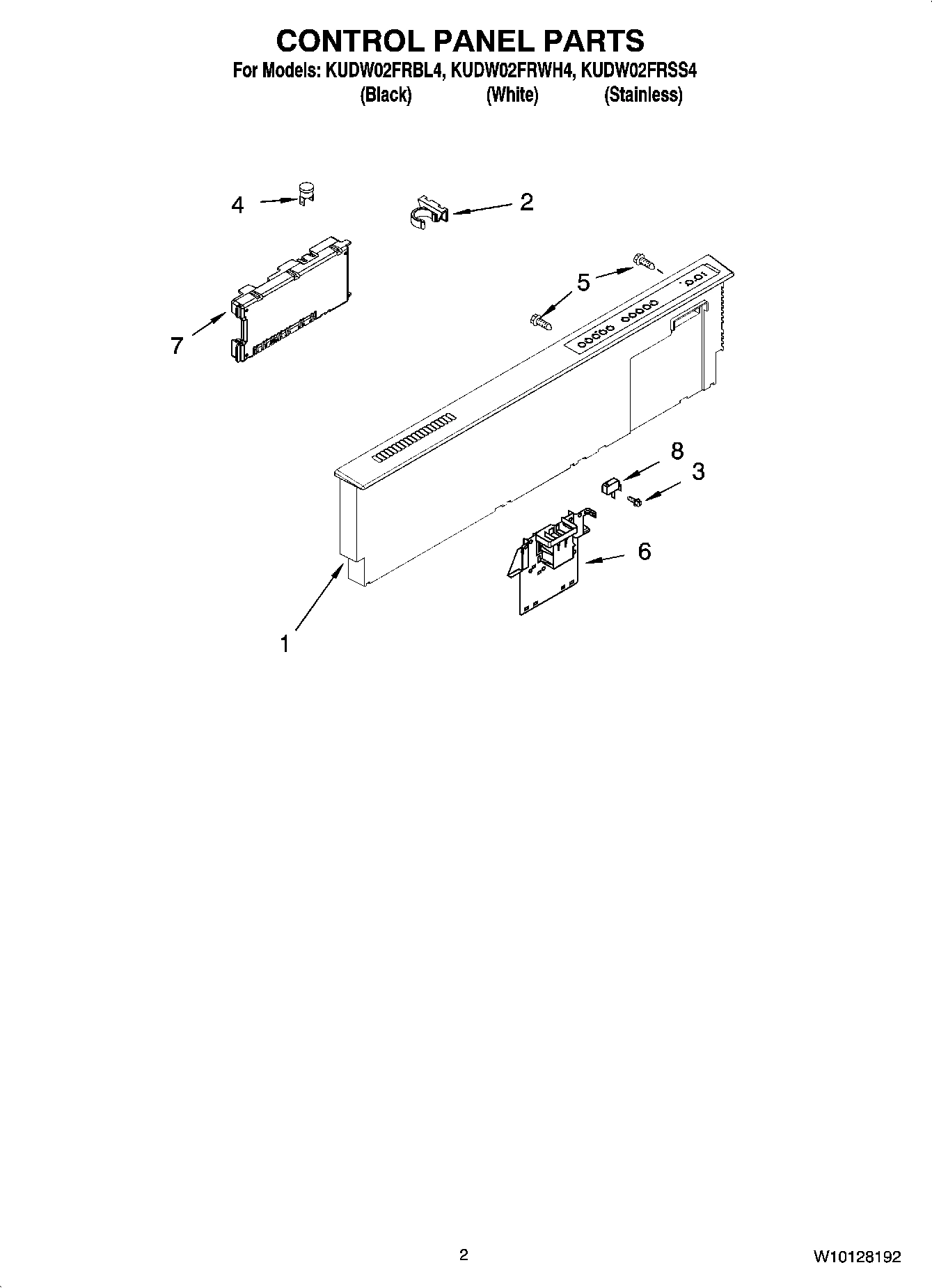 02 - CONTROL PANEL PARTS