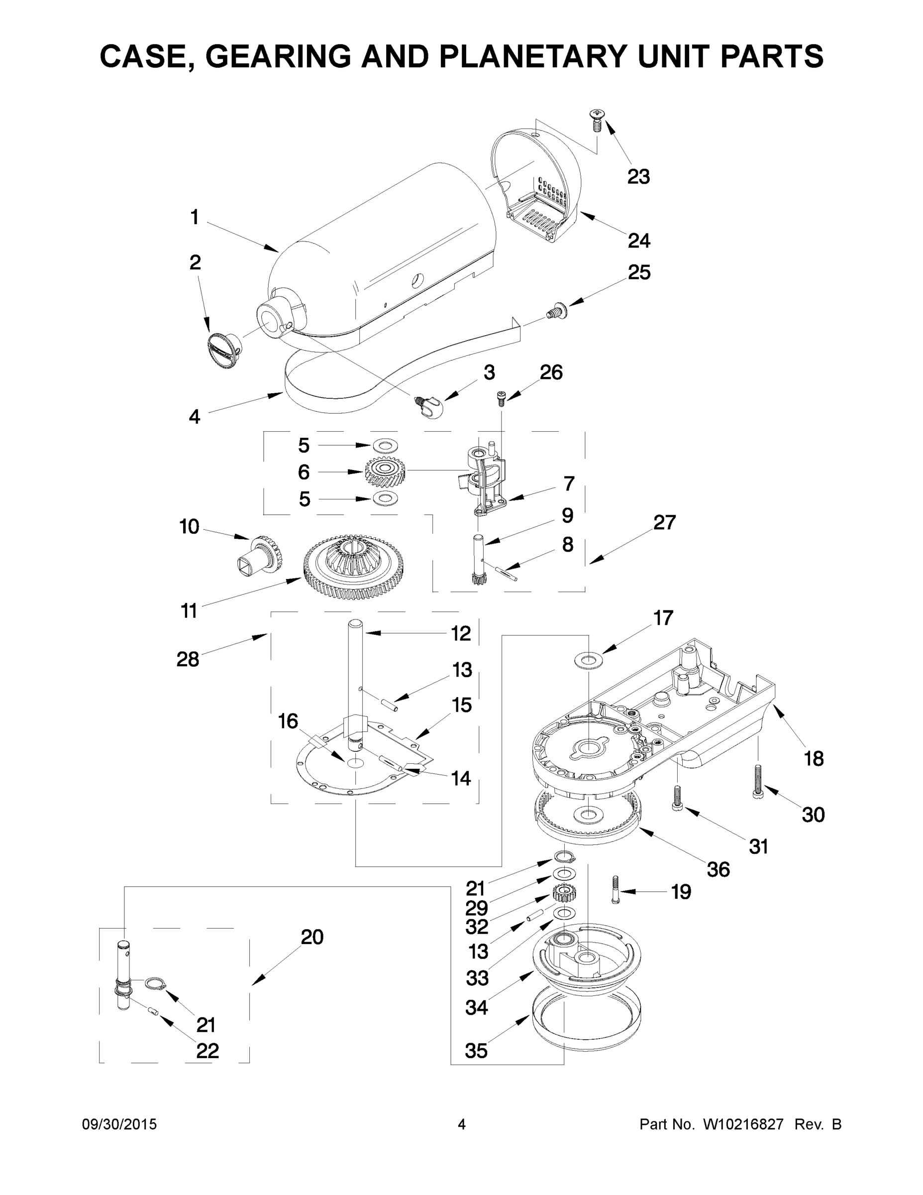 03 - CASE, GEARING AND PLANETARY UNIT PARTS