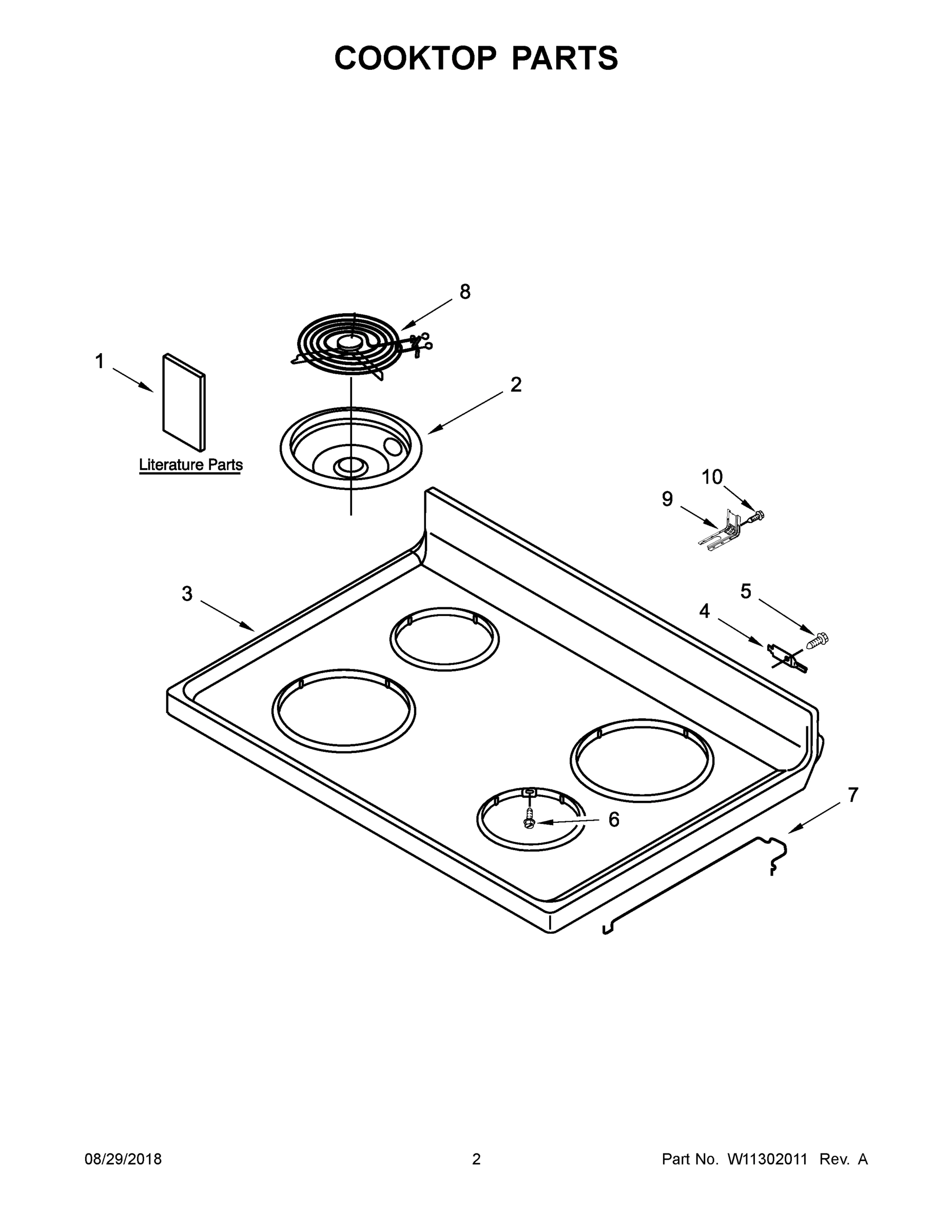 02 - COOKTOP PARTS