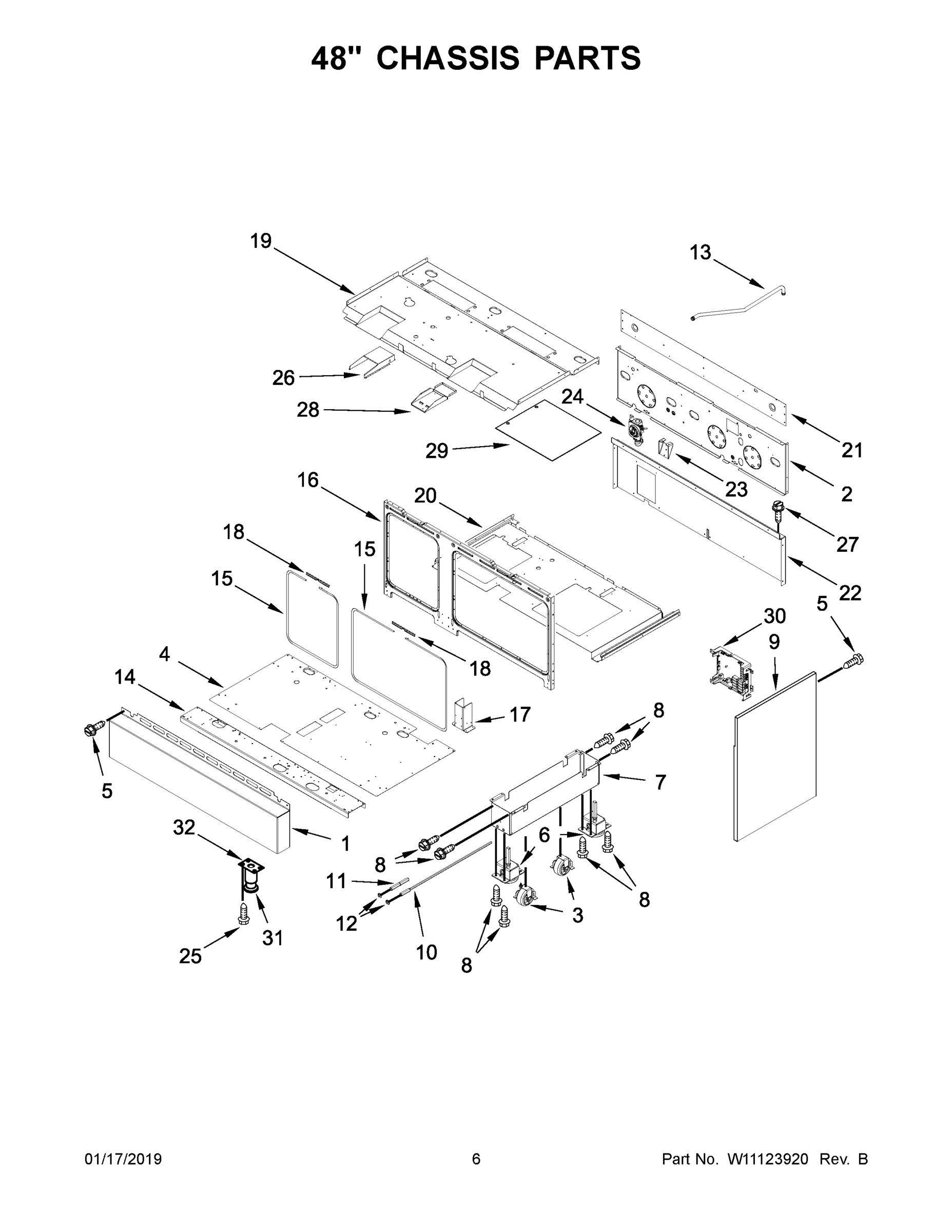 04 - 48" CHASSIS PARTS