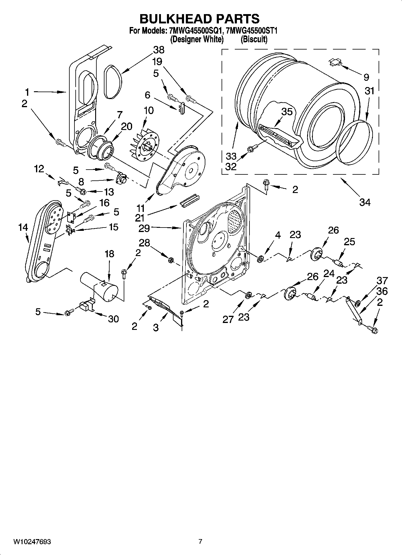 04 - BULKHEAD PARTS, OPTIONAL PARTS (NOT INCLUDED)