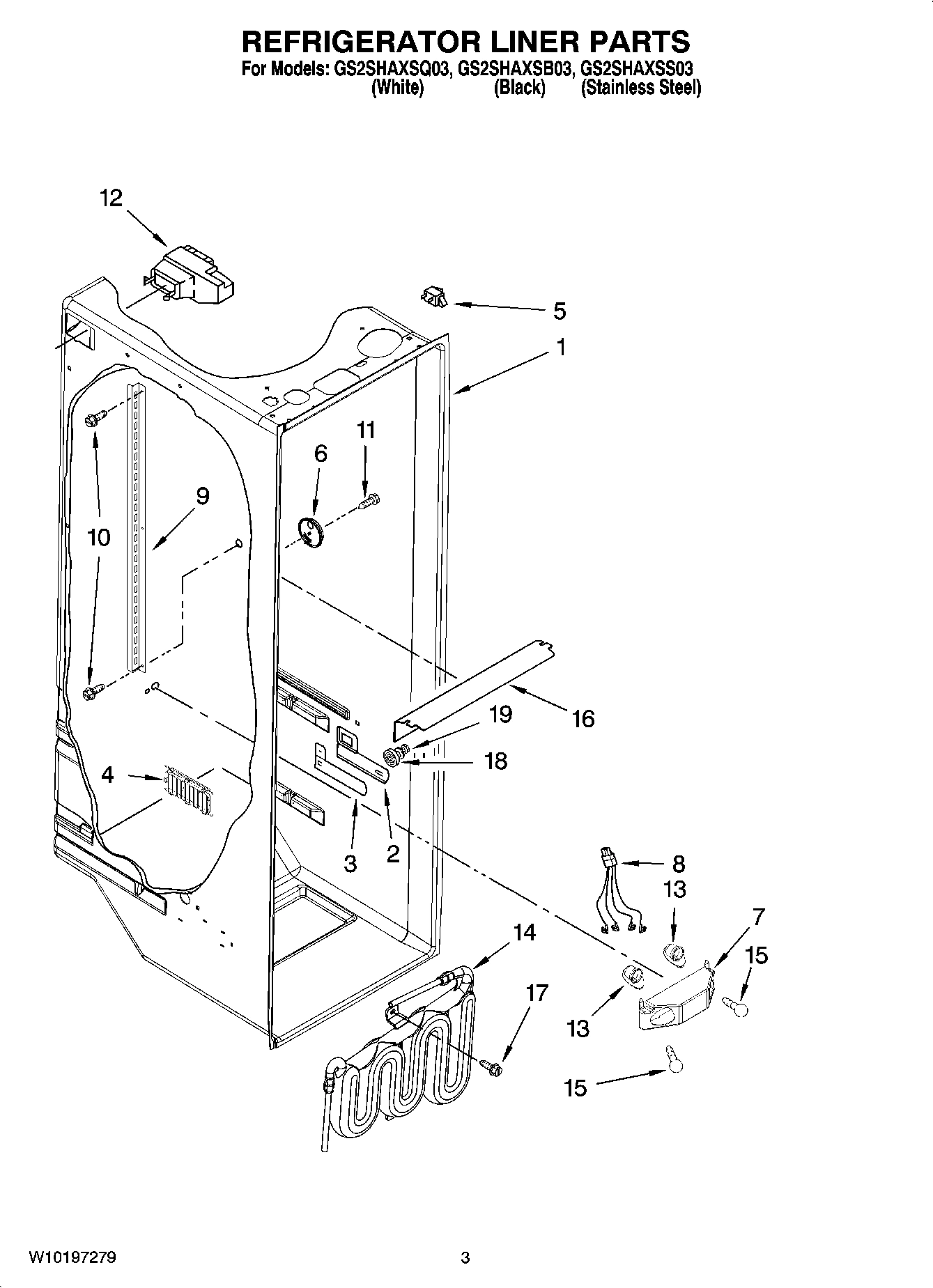02 - REFRIGERATOR LINER PARTS