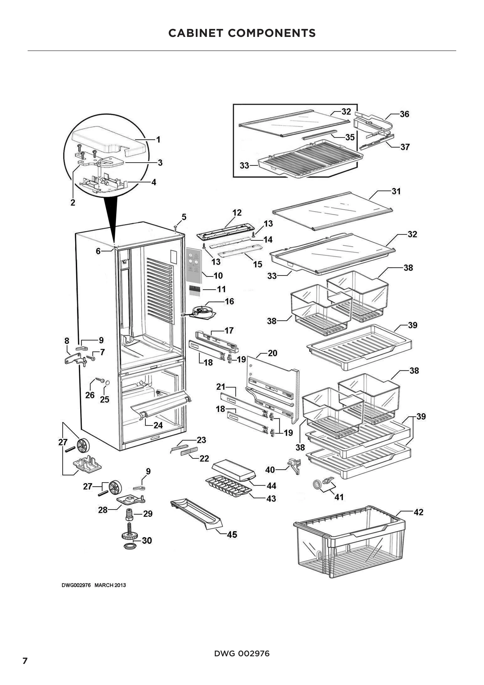 CABINET COMPONENTS