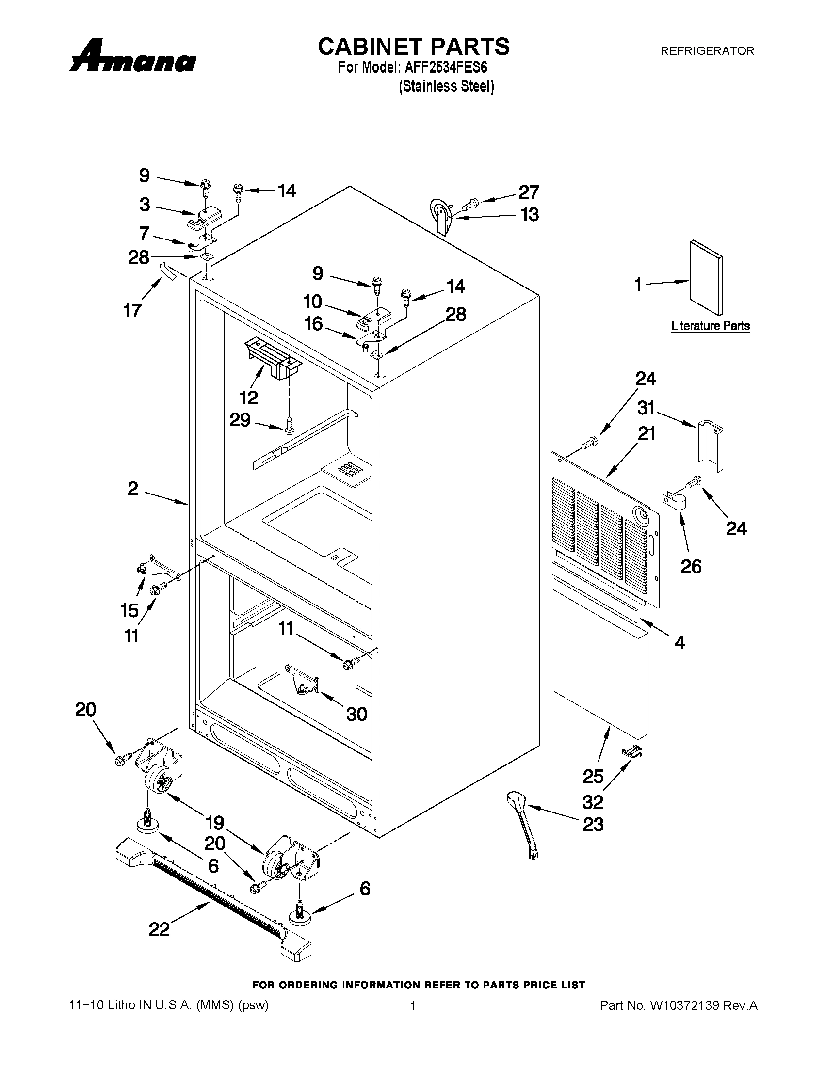 01 - CABINET PARTS