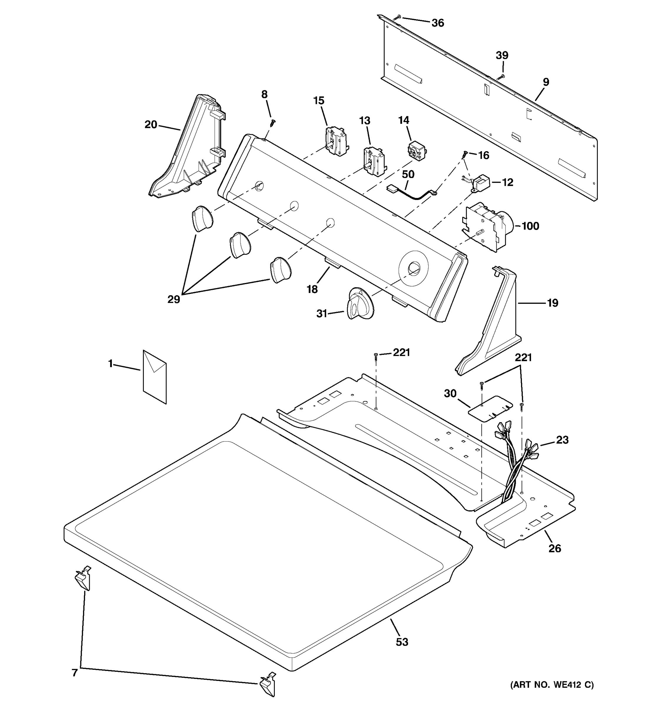 CONTROLS & TOP PANEL