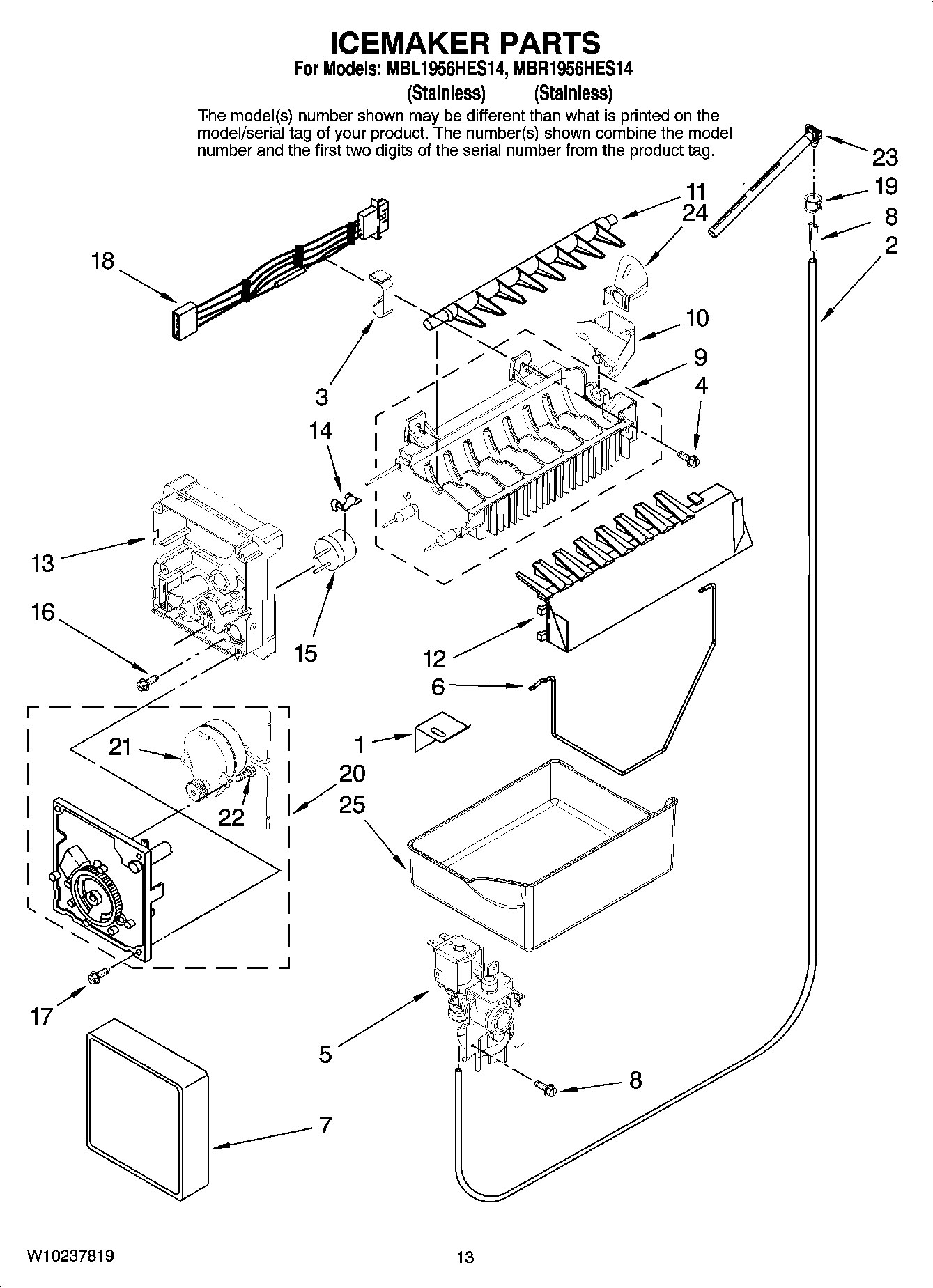 08 - ICEMAKER PARTS, OPTIONAL PARTS